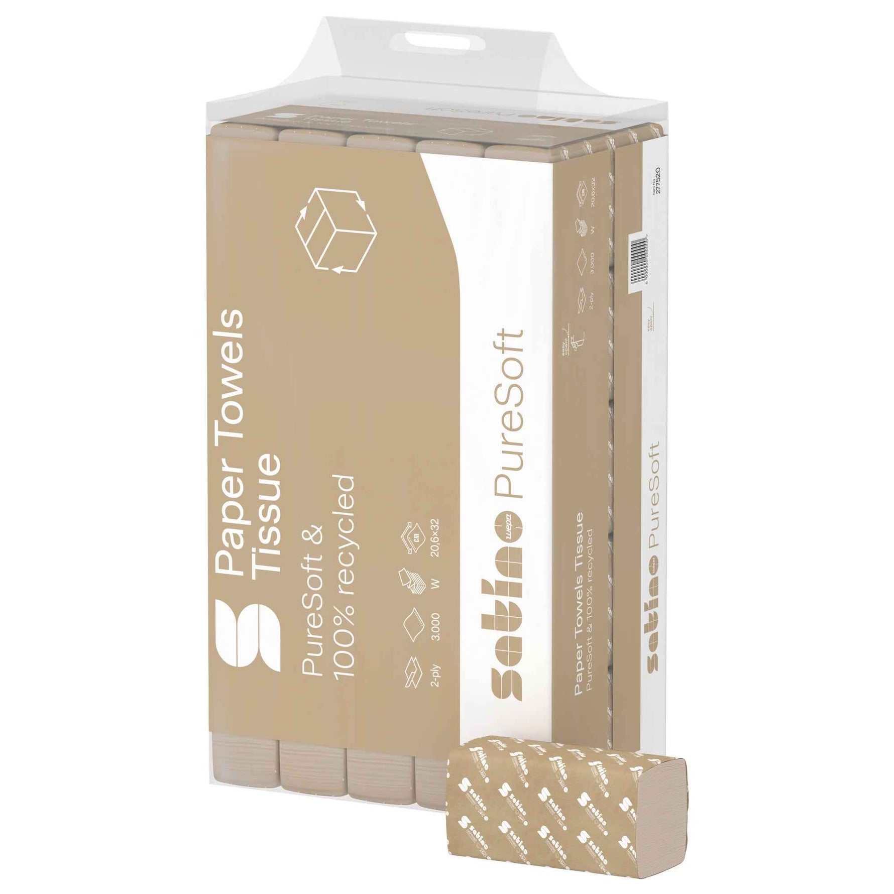 Satino by WEPA Papierhandtücher PureSoft 20,6 x 32 cm (B x L)