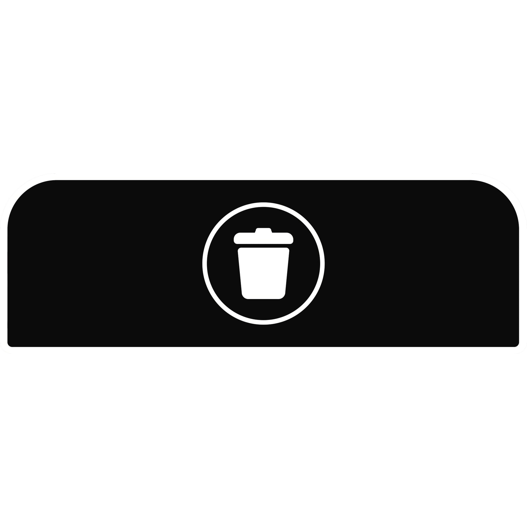 Rubbermaid Hinweisschild 48,9 x 20,36 cm (B x H) Restmüll - Wiepa Bürofachpartner