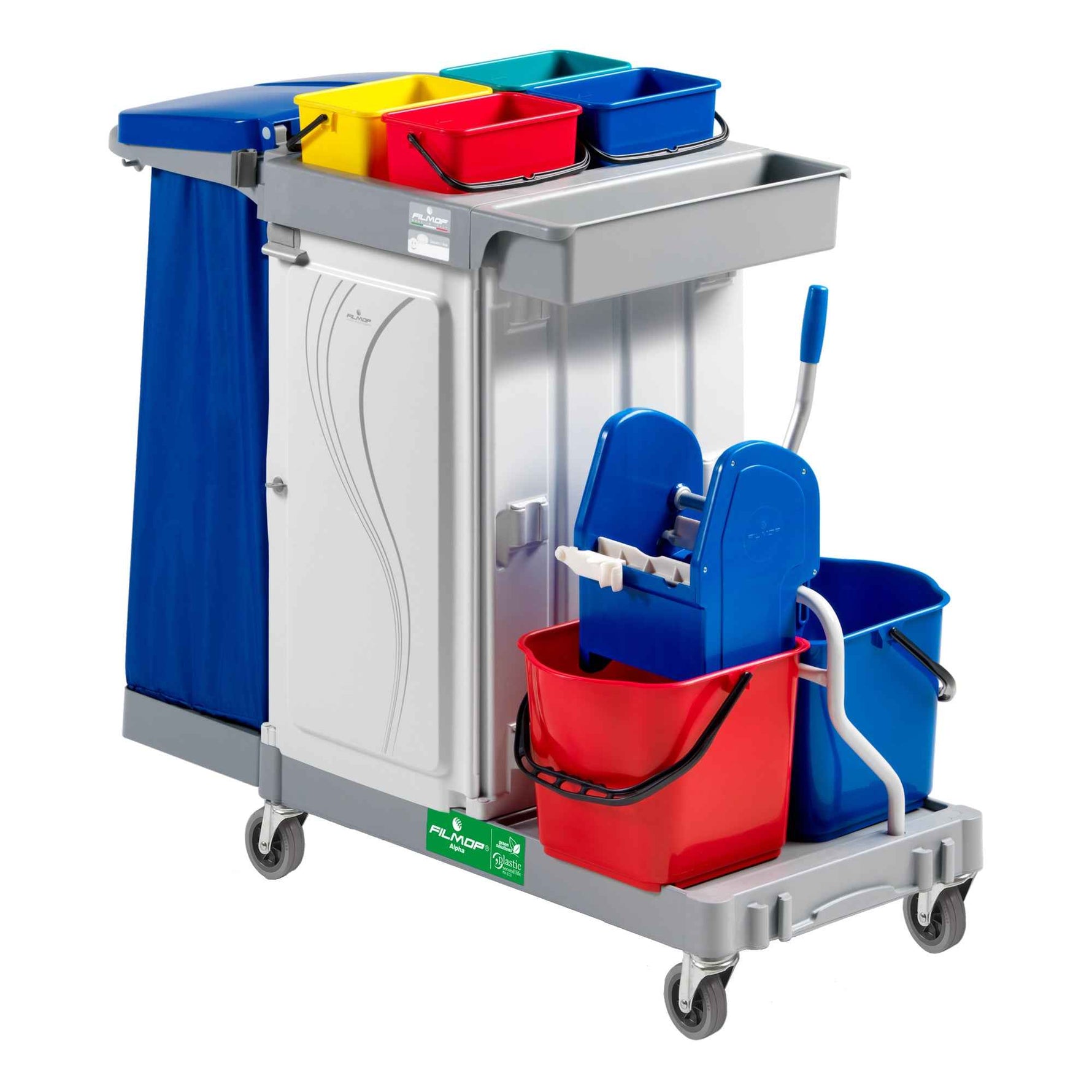 FILMOP Reinigungswagen Alpha 68 x 111 x 133 cm (B x H x L)