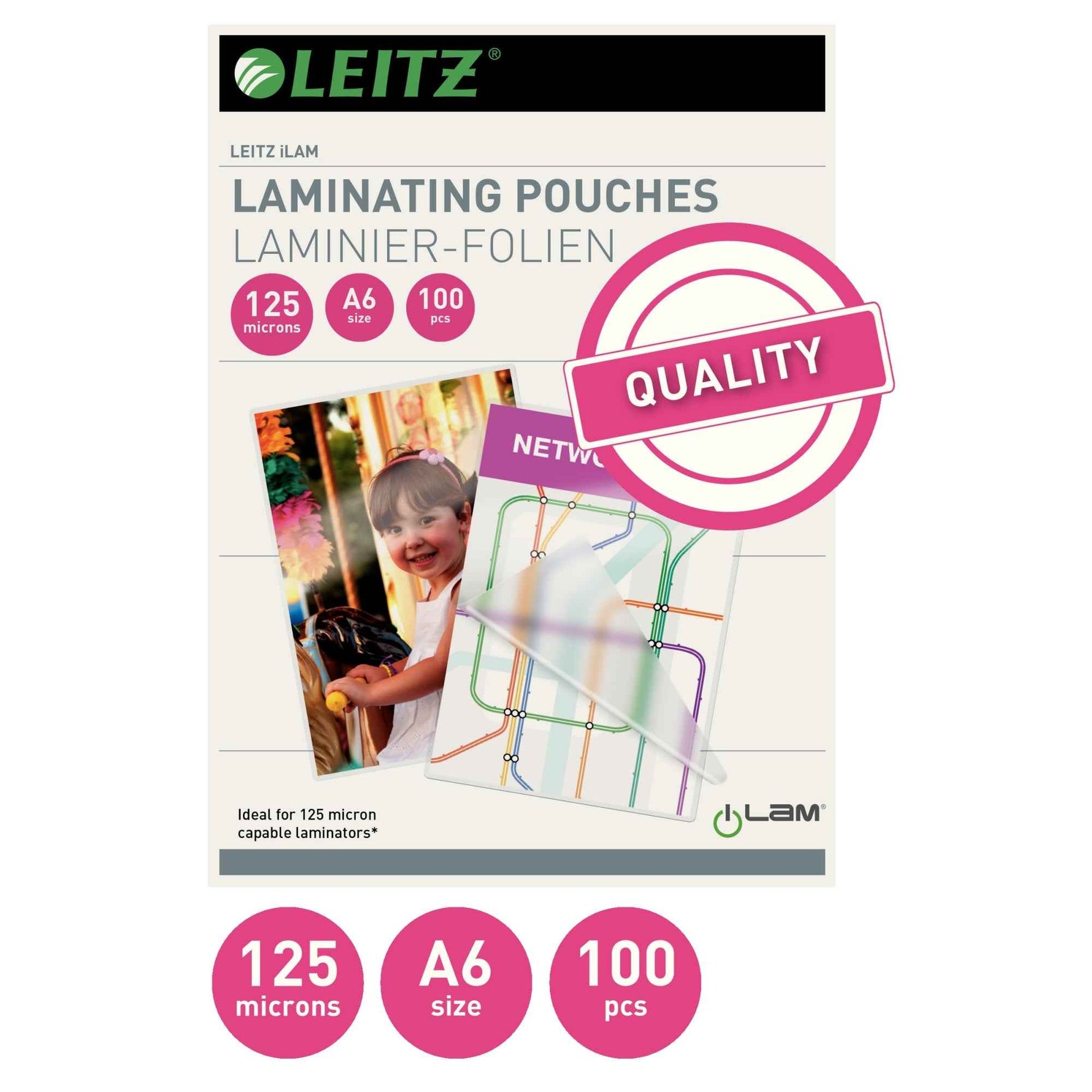 Leitz Laminierfolie iLAM DIN A6