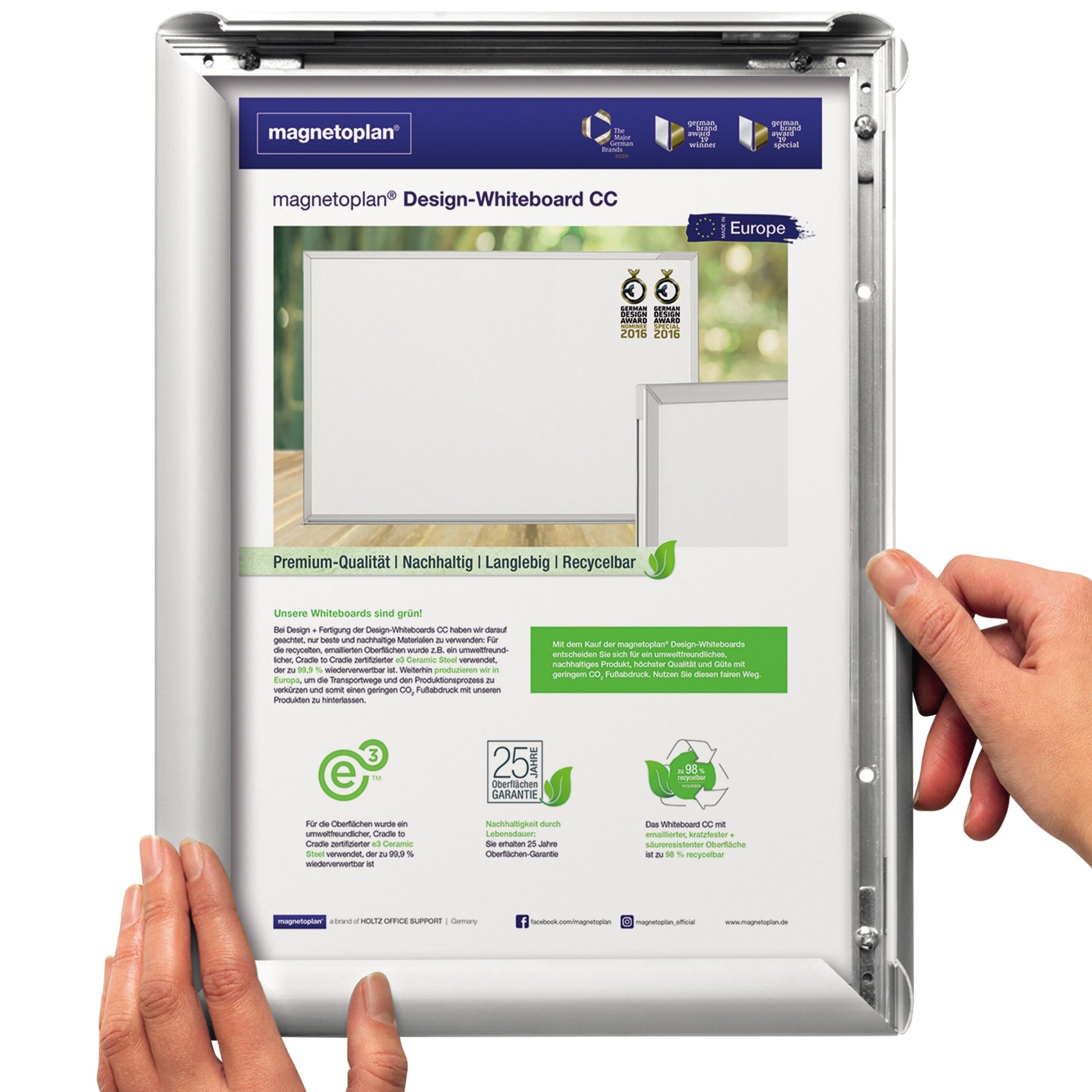 Deflecto® Bilderwechselrahmen DIN A0 – Produktbild 3