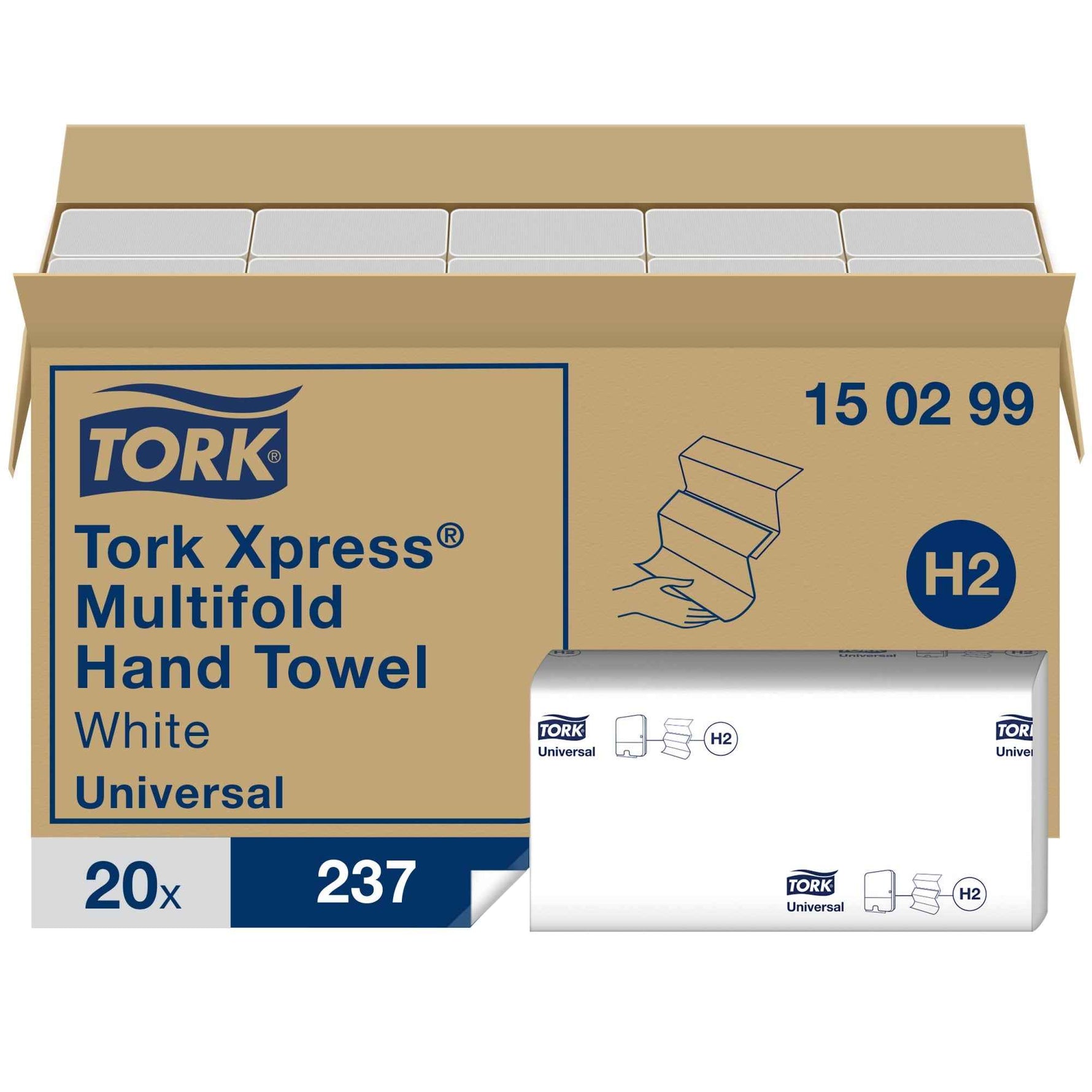 Tork Papierhandtücher Xpress® 2-lagig