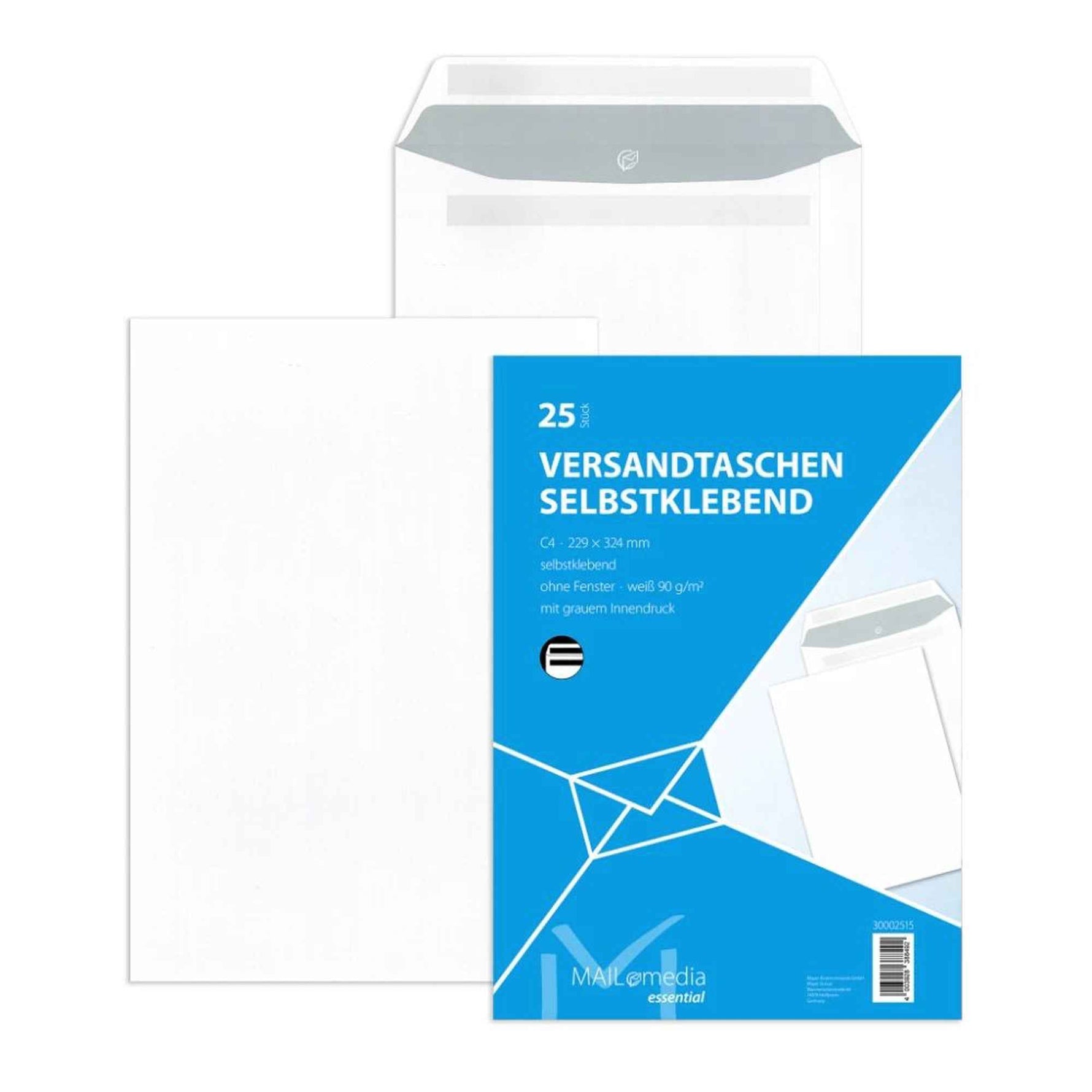 MAILmedia Versandtasche DIN C4 25 St./Pack.