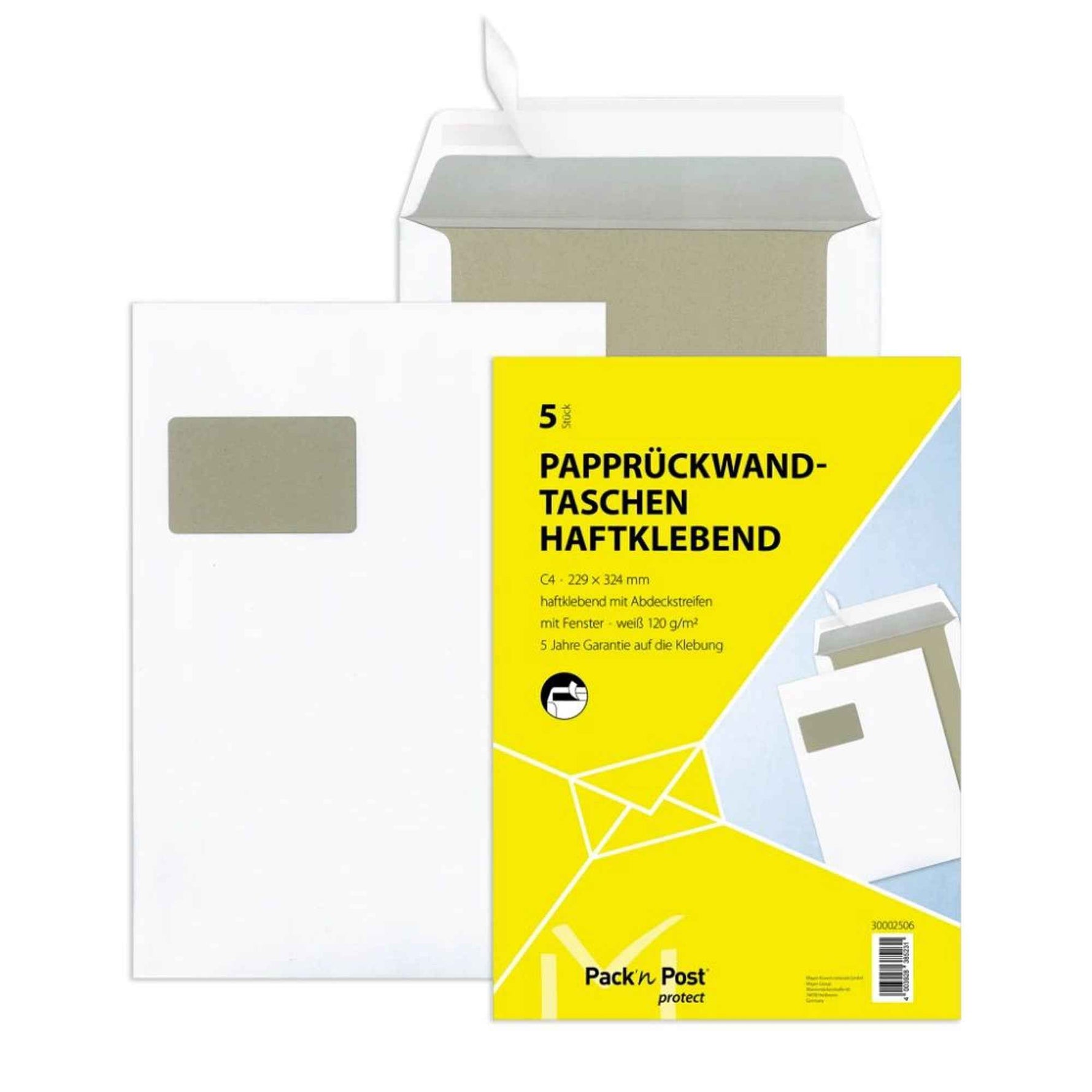 MAILmedia Papprückwandtasche DIN C4