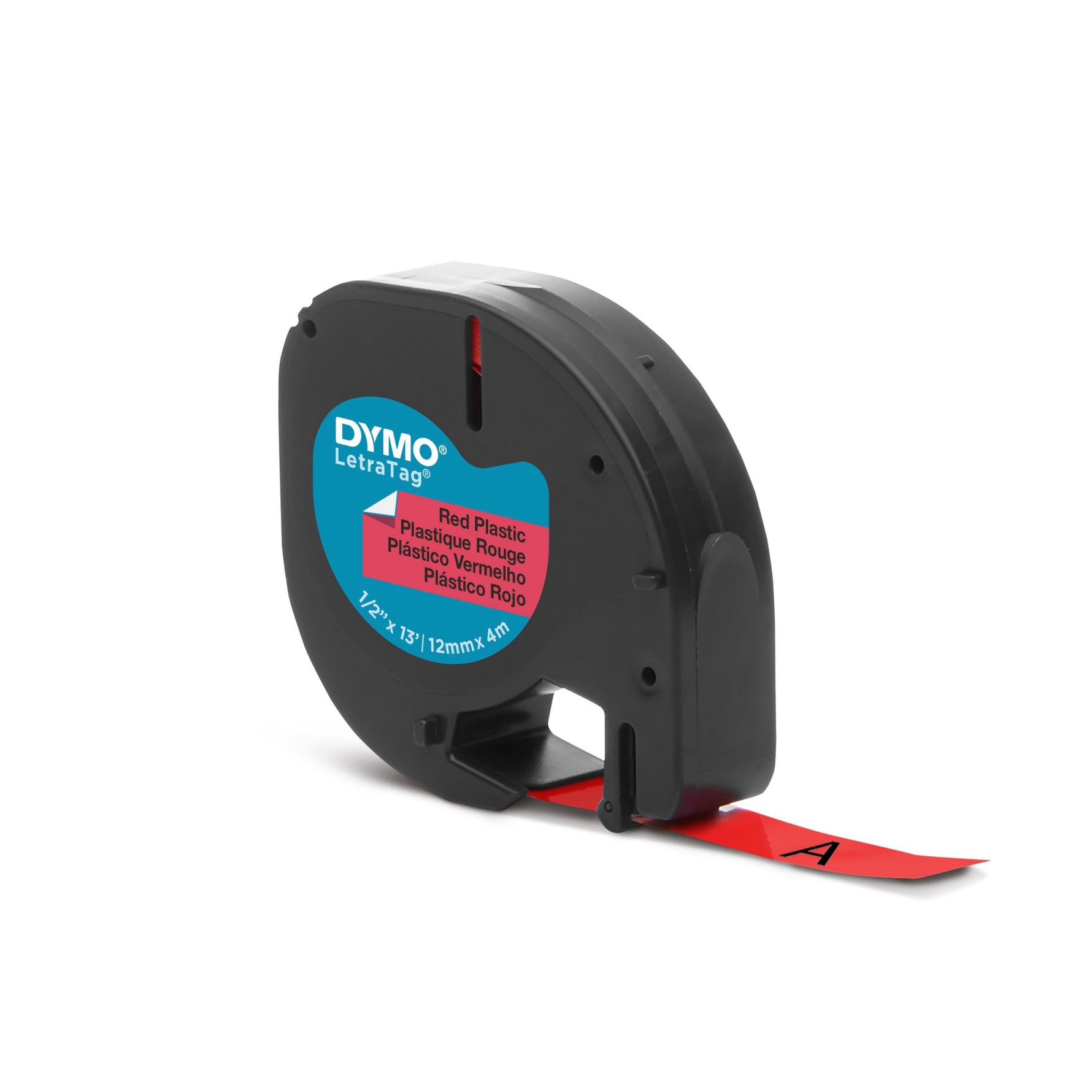 DYMO® Schriftbandkassette LT 12 mm x 4 m (B x L) Kunststoff, 100 % recycelt rot - Wiepa Bürofachpartner