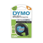 DYMO® Schriftbandkassette LT 12 mm x 4 m (B x L) Kunststoff, 100 % recycelt silber metallic