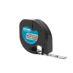 DYMO® Schriftbandkassette LT 12 mm x 4 m (B x L) Kunststoff, 100 % recycelt silber metallic - Wiepa Bürofachpartner