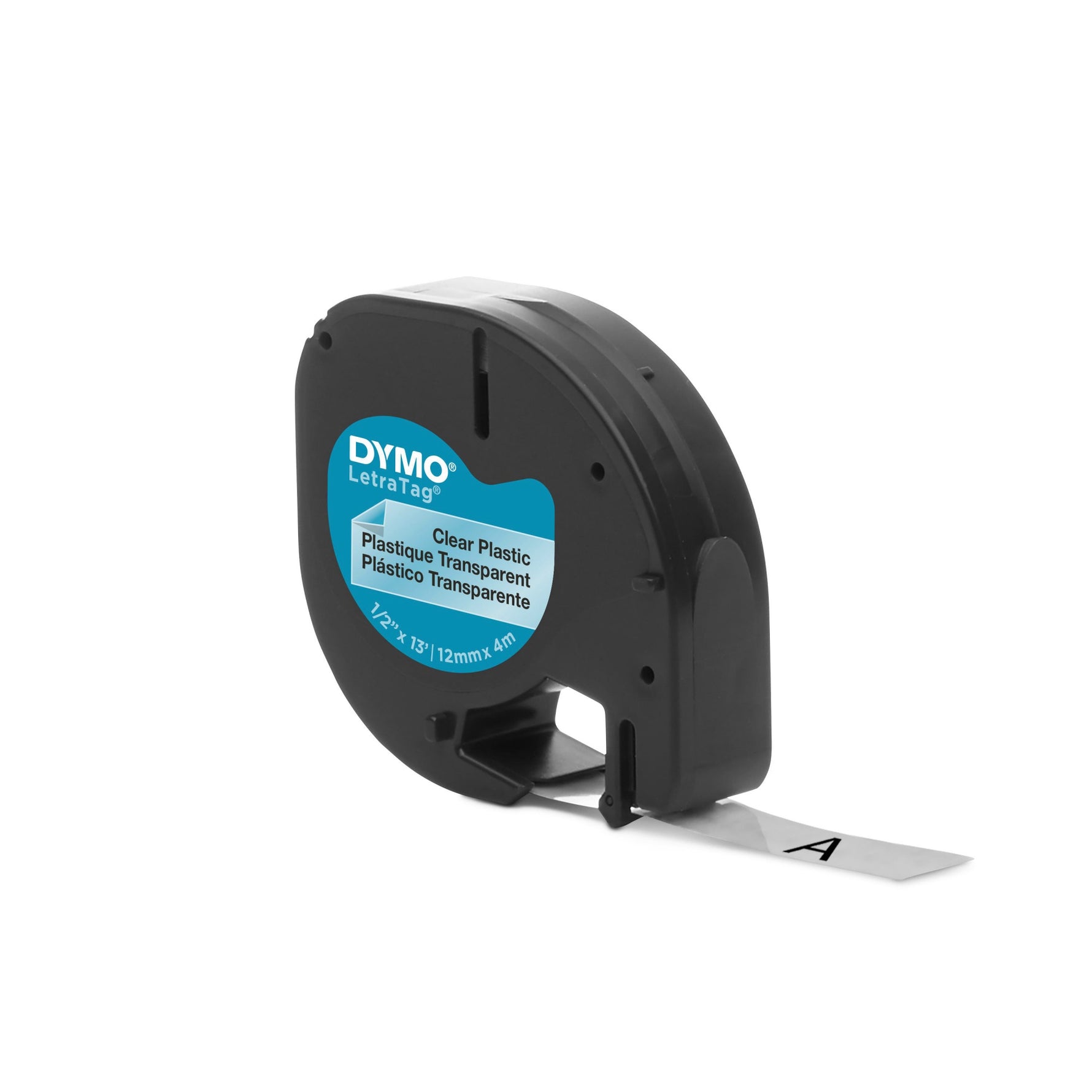 DYMO® Schriftbandkassette LT 12 mm x 4 m (B x L) Kunststoff, 100 % recycelt transparent - Wiepa Bürofachpartner