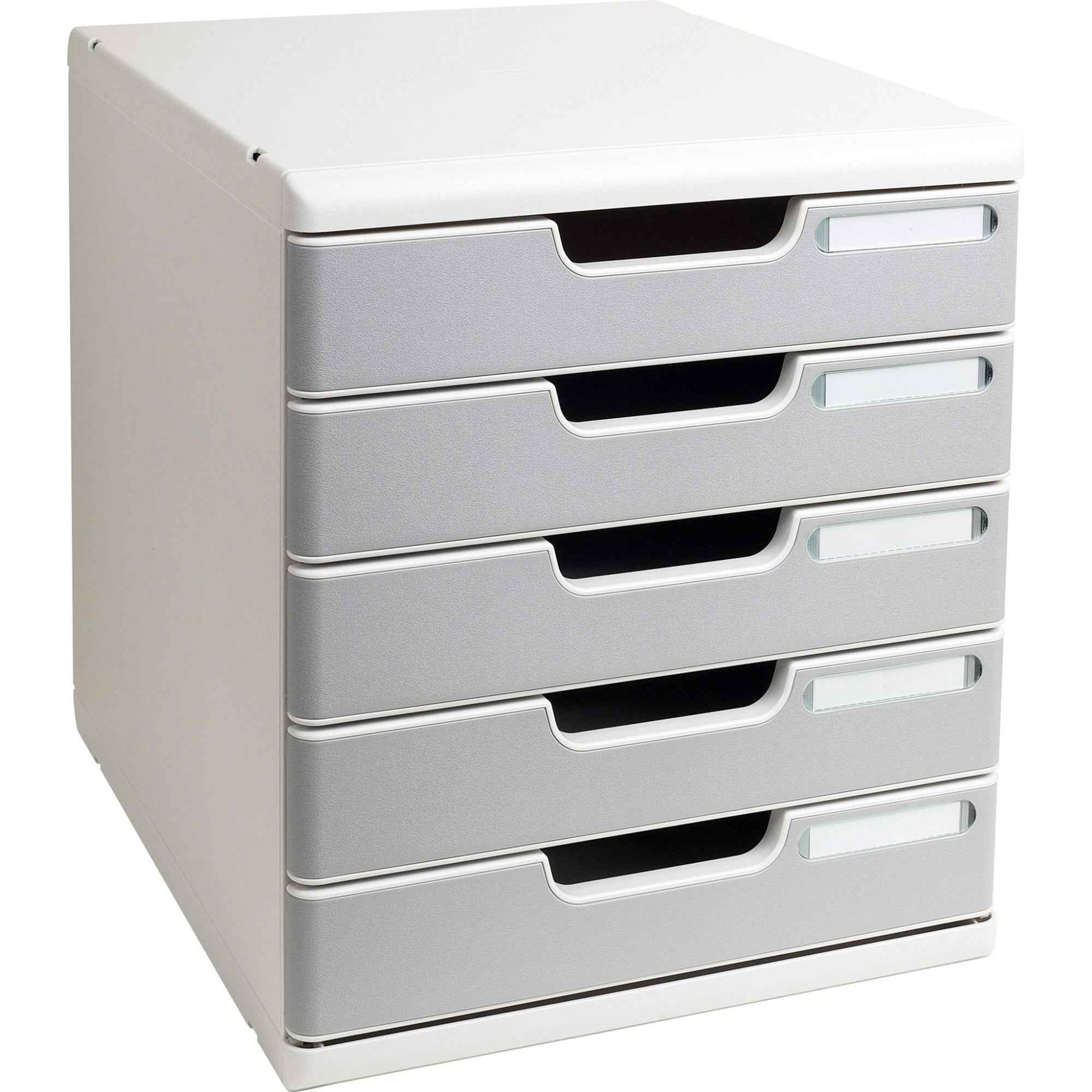 Exacompta Schubladenbox MODULO Office 5 Schubladen geschlossen DIN A4+ lichtgrau