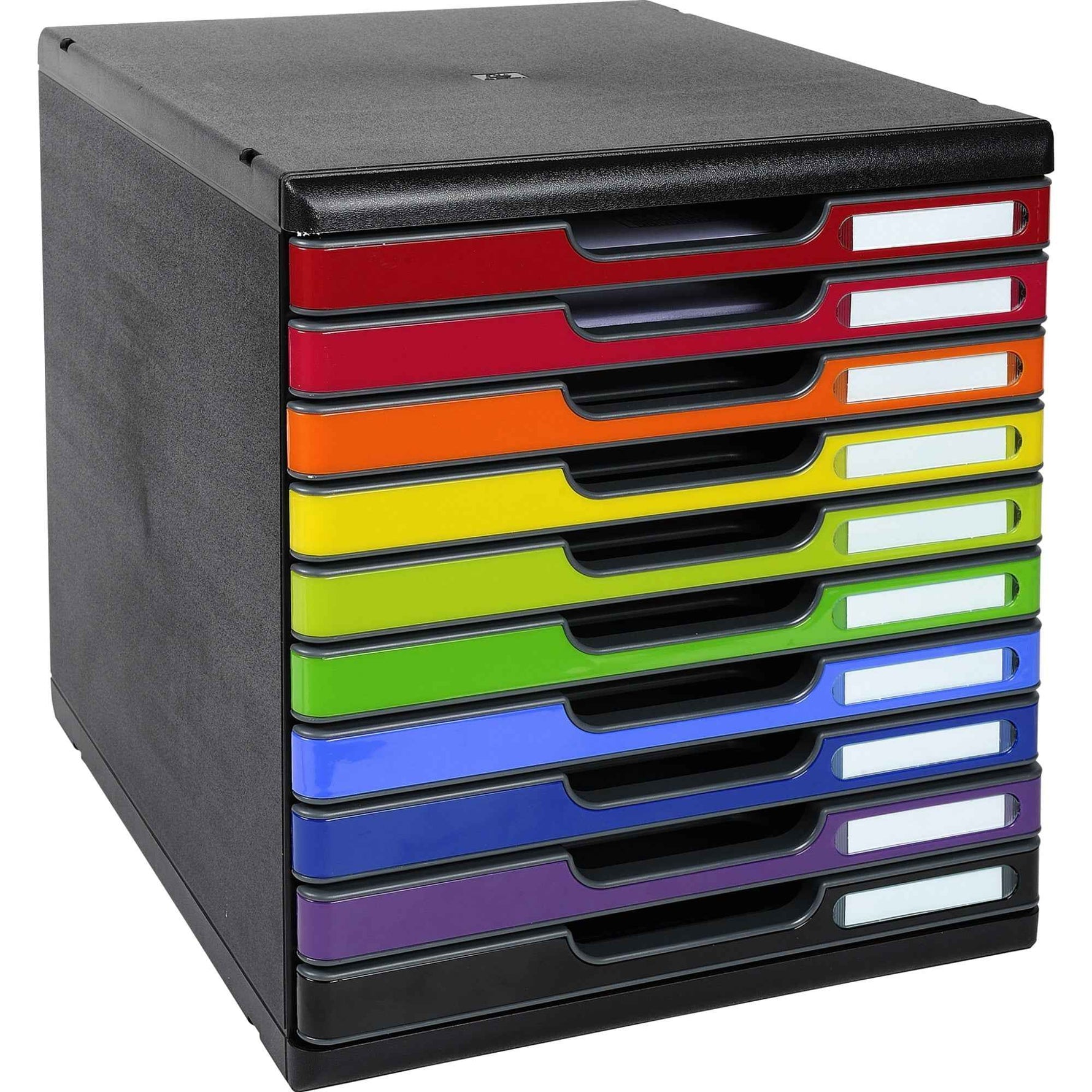 Exacompta Schubladenbox MODULO Iderama® 10 Schubladen geschlossen DIN A4+ schwarz