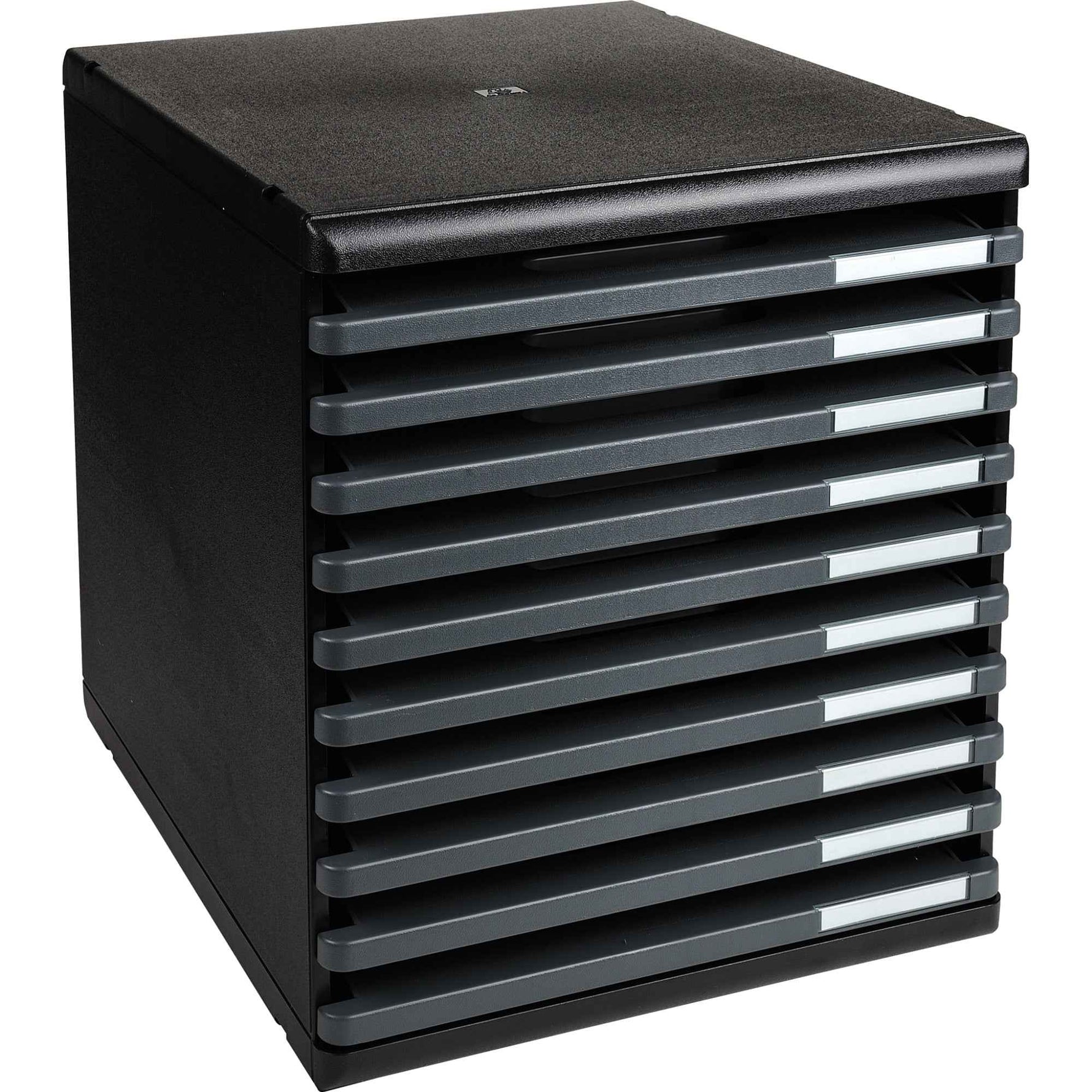 Exacompta Schubladenbox MODULO ECOBlack 10 Schubladen offen DIN A4+ schwarz