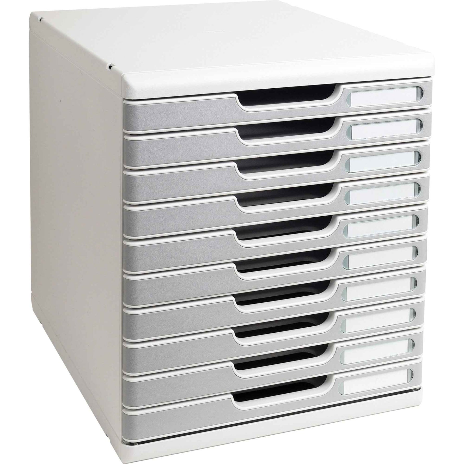 Exacompta Schubladenbox MODULO Office 10 Schubladen geschlossen DIN A4+ lichtgrau
