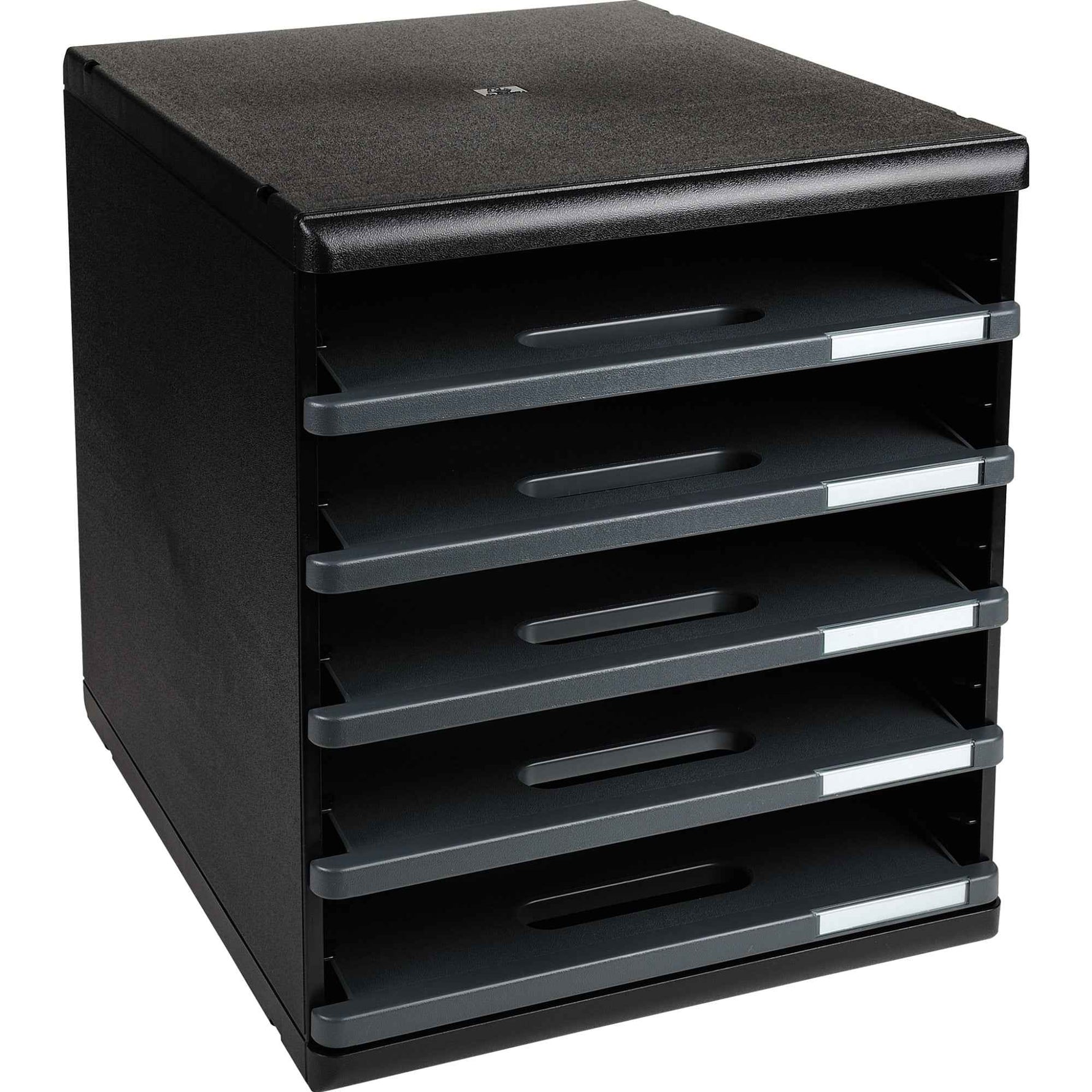 Exacompta Schubladenbox MODULO ECOBlack 5 Schubladen offen DIN A4+ schwarz