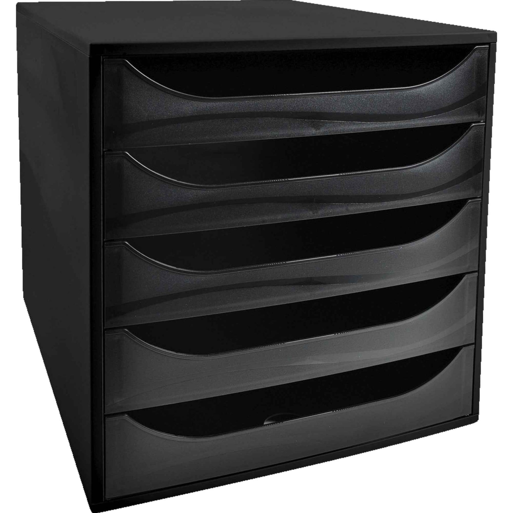 Exacompta Schubladenbox ECOBOX ECOBlack 5 Schubladen
