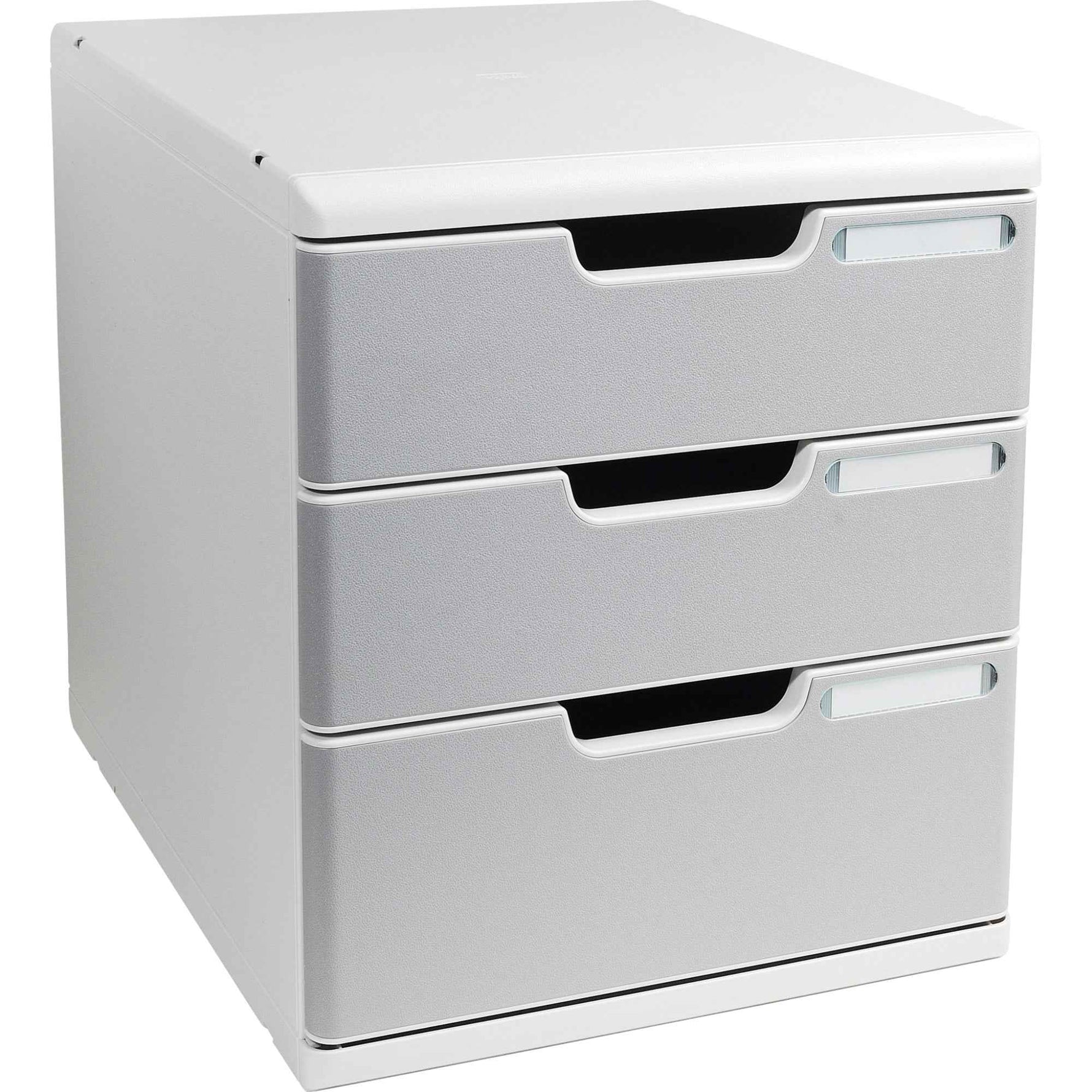 Exacompta Schubladenbox MODULO Office 3 Schubladen geschlossen DIN A4+ lichtgrau