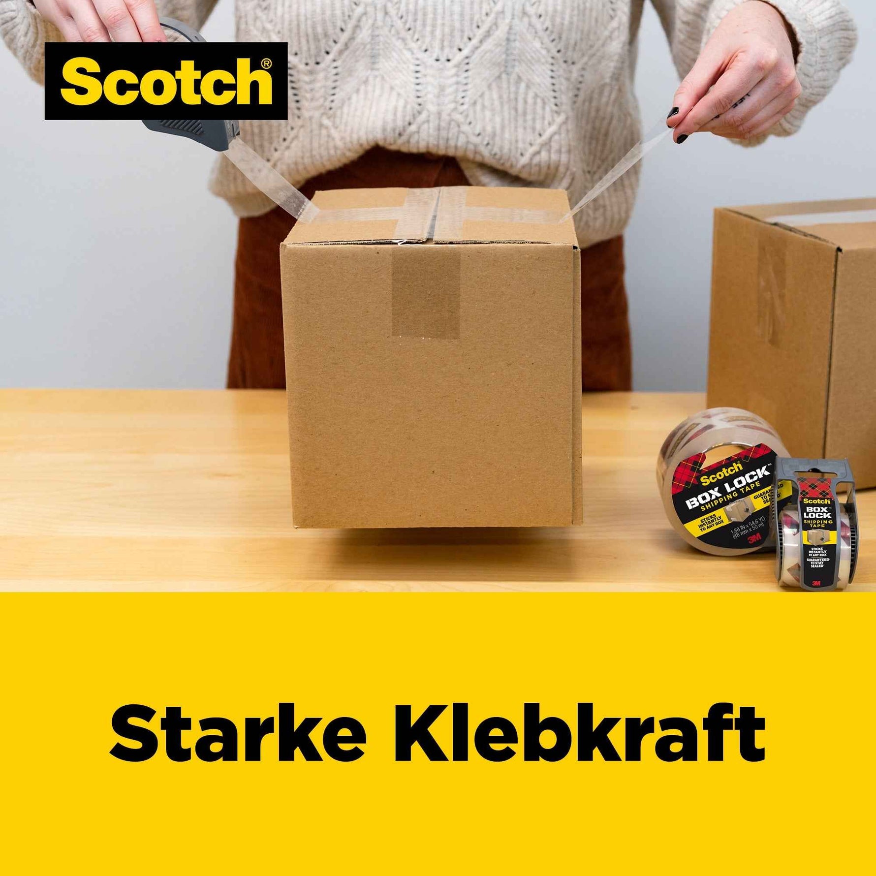 Scotch® Packband Box Lock™ 48 mm x 50 m (B x L) 3 St./Pack.