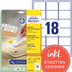 Avery Zweckform Universaletikett 63,5 x 46,6 mm (B x H)