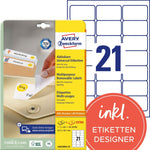 Avery Zweckform Universaletikett 63,5 x 38,1 mm (B x H)