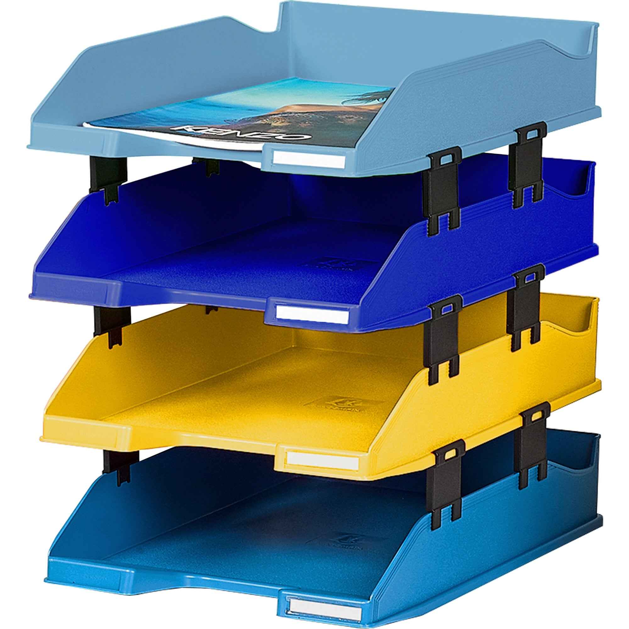 Exacompta Briefablage COMBO MIDI BEE BLUE 4 Briefkörbe