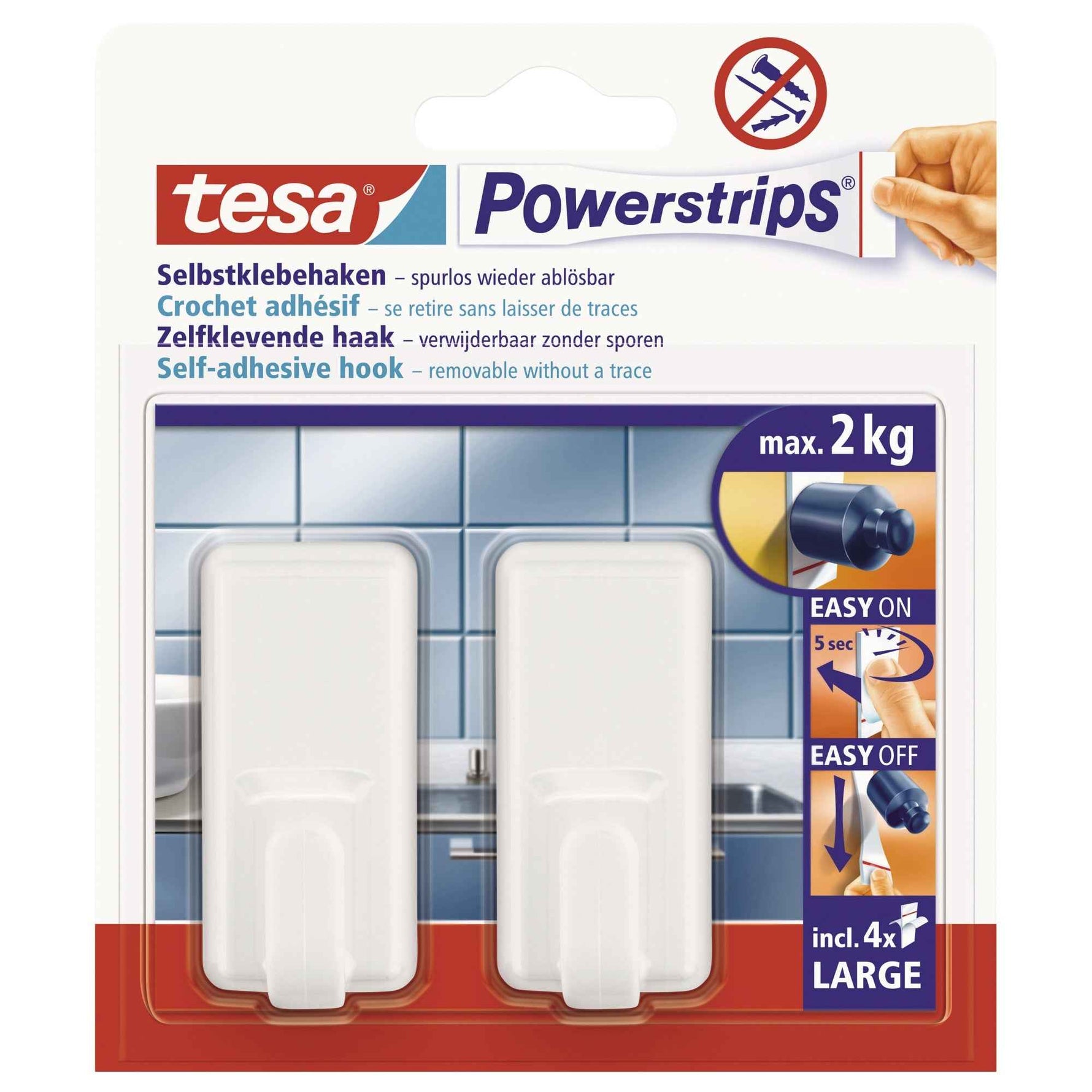 tesa® Haken Powerstrips® Large Classic