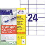 Avery Zweckform Universaletikett ultragrip SPARPACK 50 + 15 Blatt 70 x 37 mm (B x H)