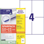 Avery Zweckform Universaletikett ultragrip SPARPACK 50 + 15 Blatt 105 x 148 mm (B x H)