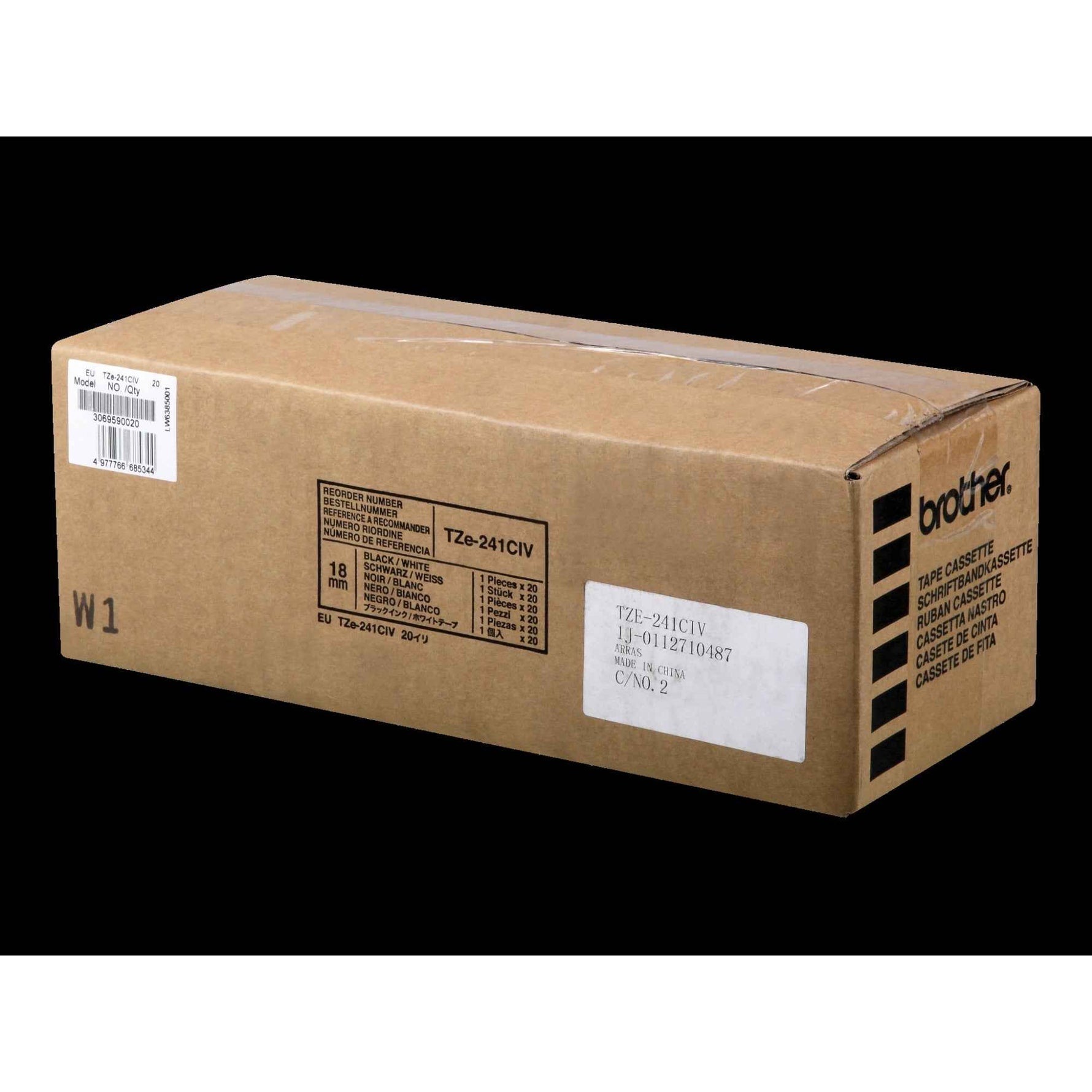 Brother Schriftbandkassette P-touch 18 mm x 8 m (B x L) TZe-241CIV