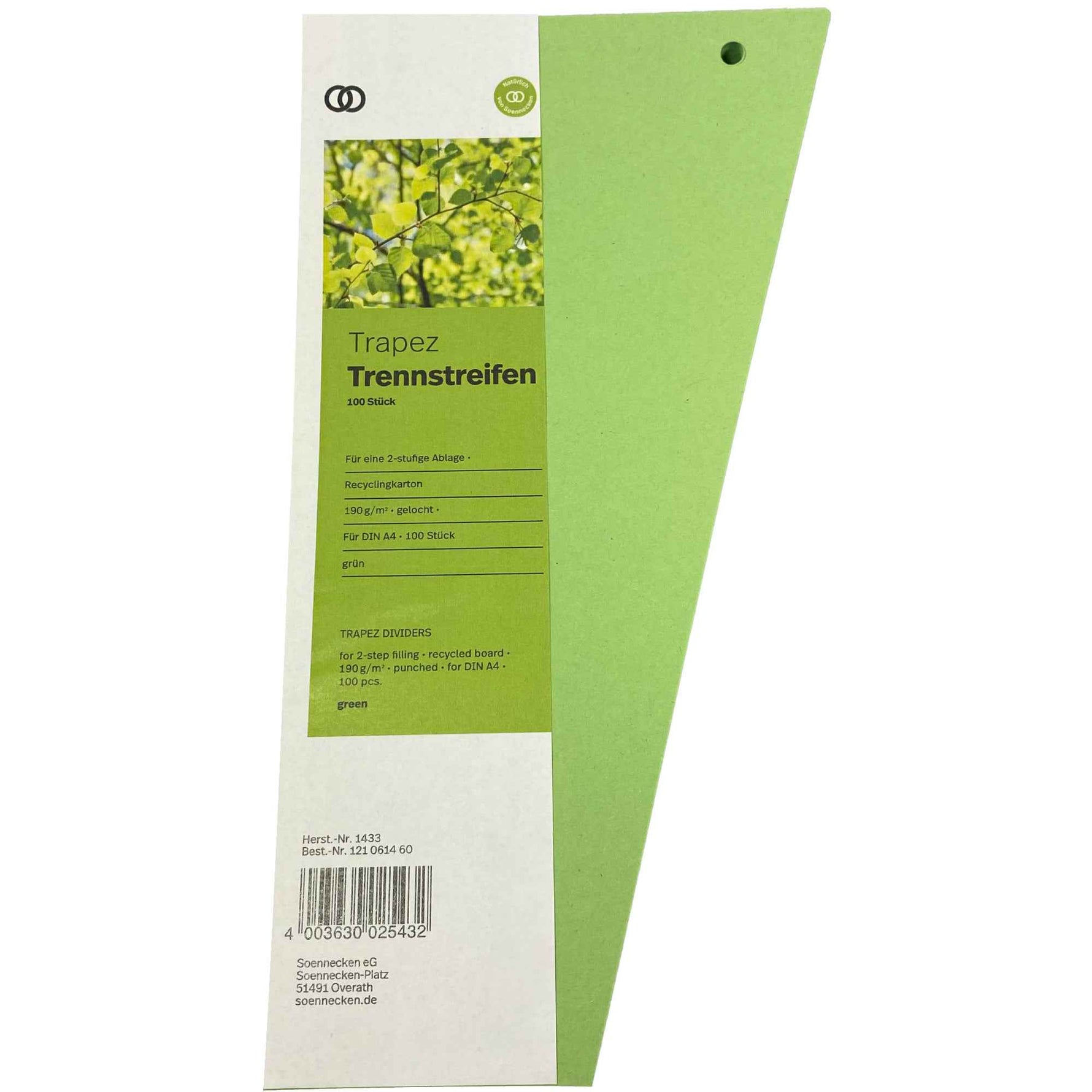 Soennecken Trennstreifen Trapez oeco