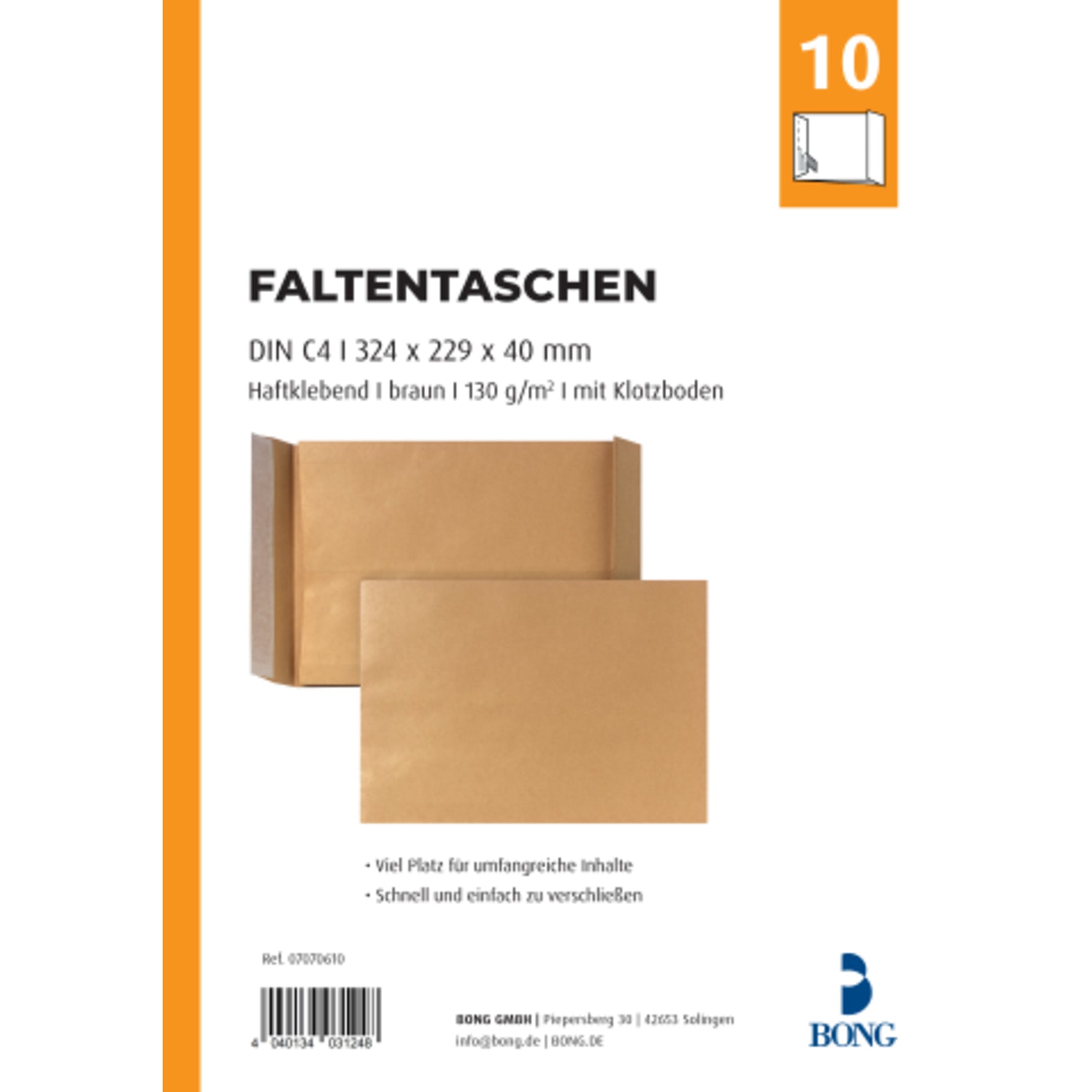 POSTHORN Faltentasche DIN C4 ohne Fenster - Wiepa Bürofachpartner