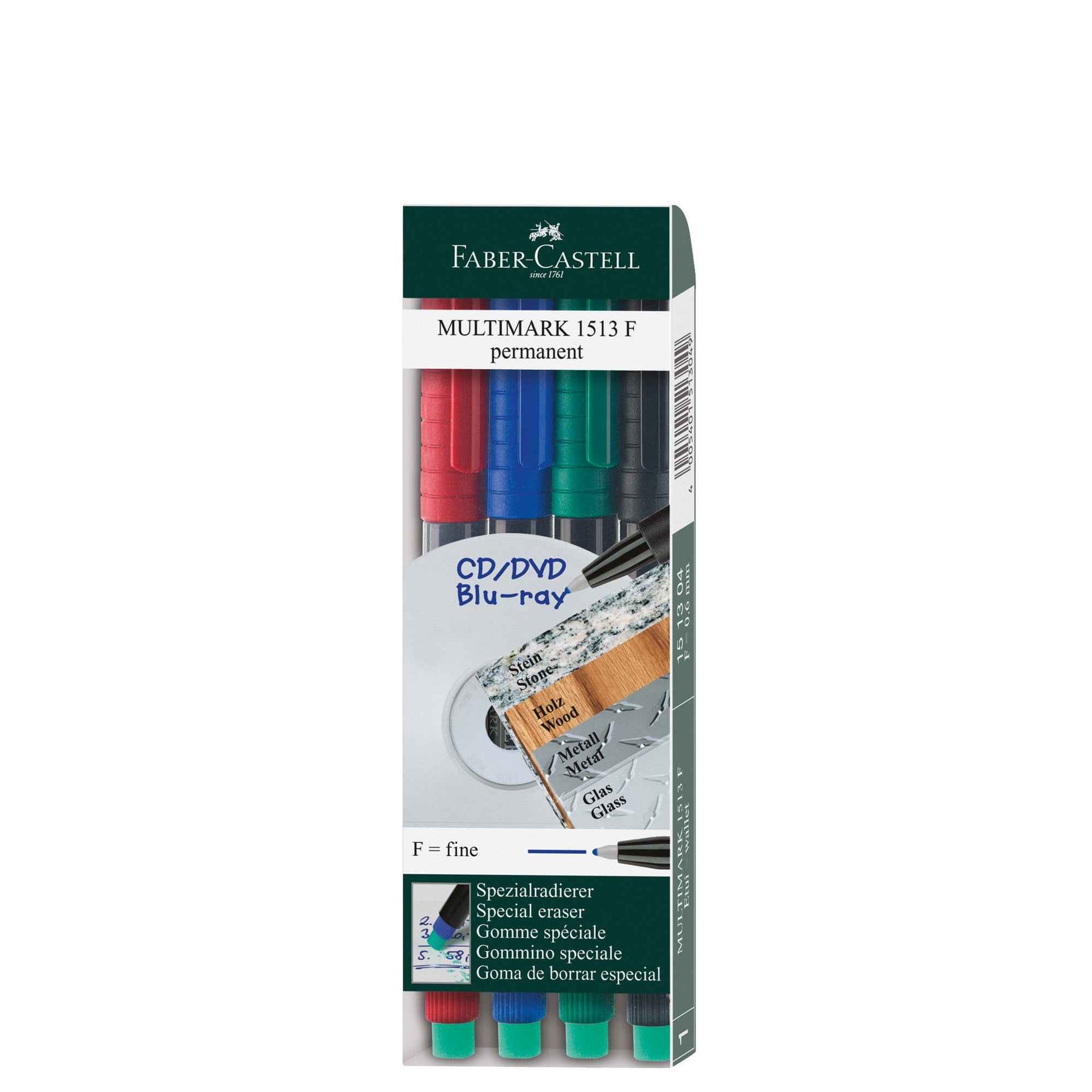 Faber-Castell Folienstift MULTIMARK 1513 4 St./Pack.