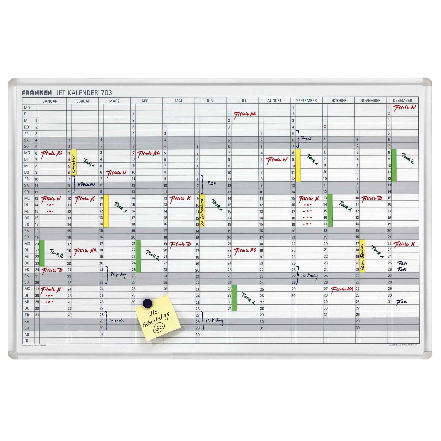 FRANKEN Jahresplaner JetKalender 703