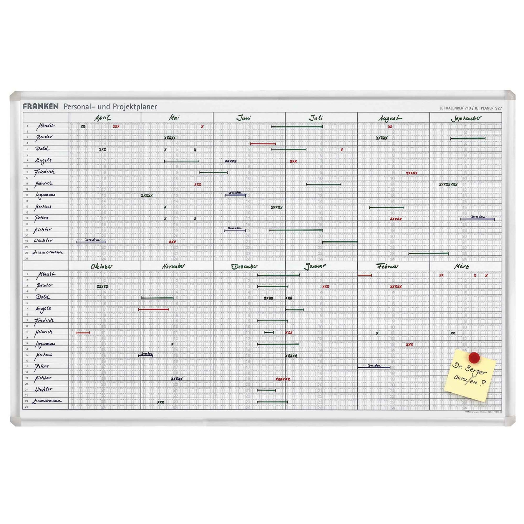 FRANKEN Jahresplaner JetKalender 710