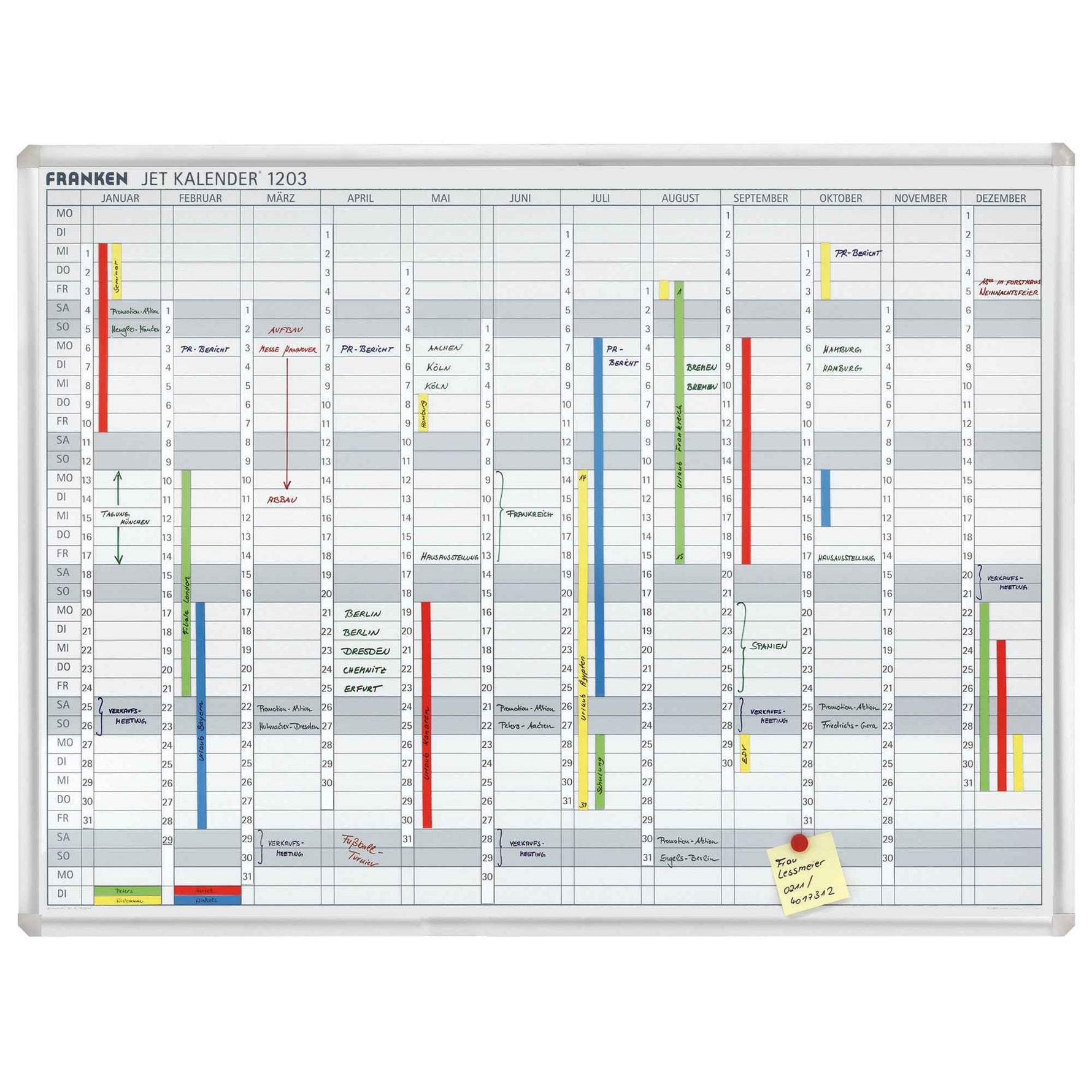FRANKEN Jahresplaner JetKalender 1203