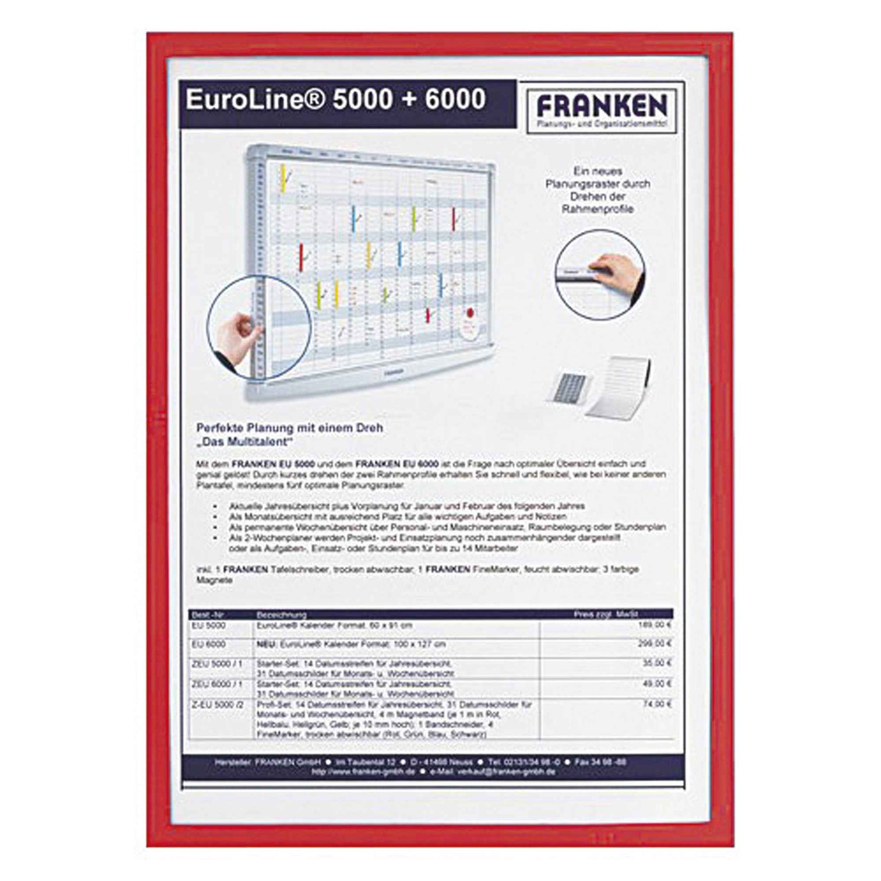 FRANKEN Dokumentenhalter Frame It X-tra!Line DIN A4