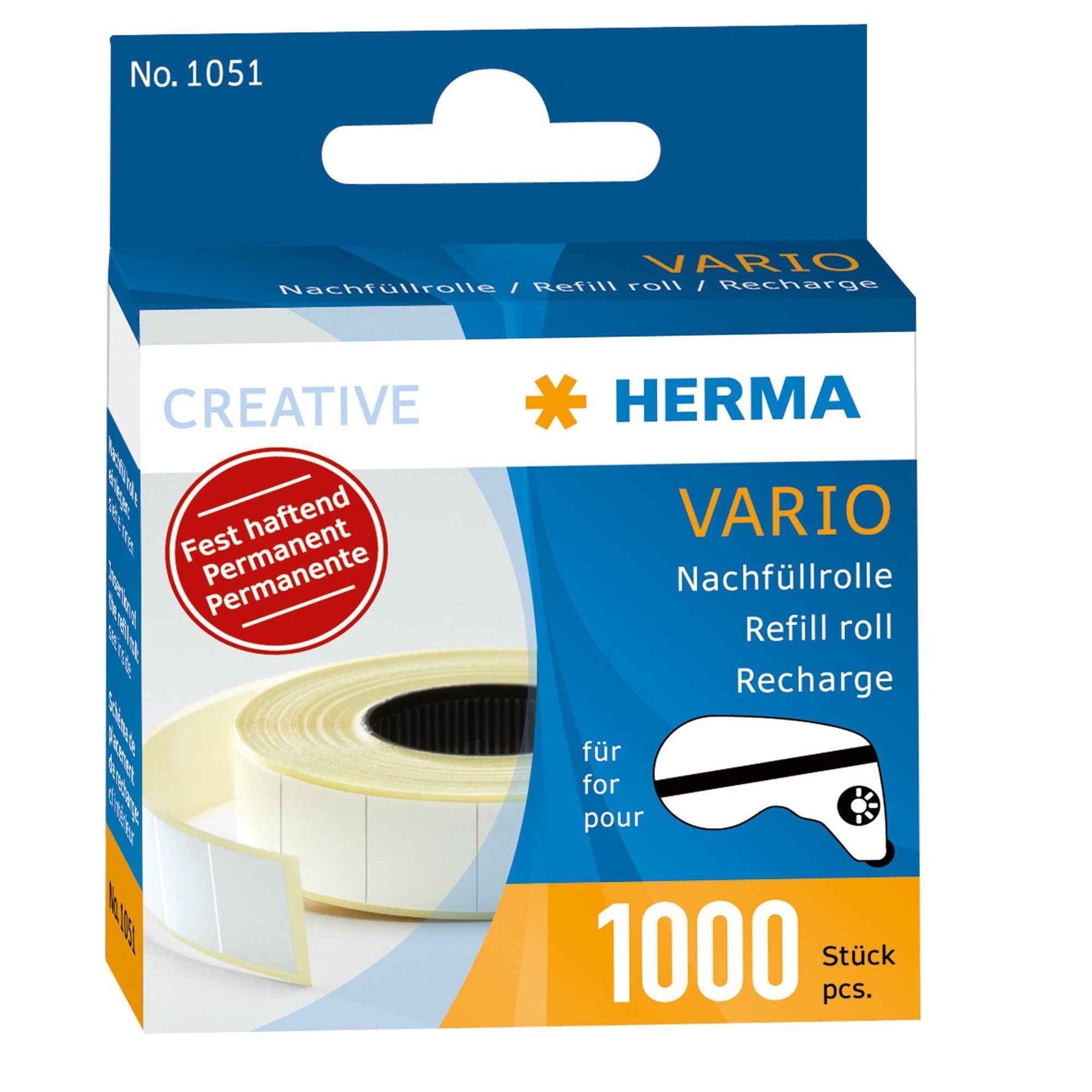 HERMA Nachfüllrolle Klebestückspender VARIO