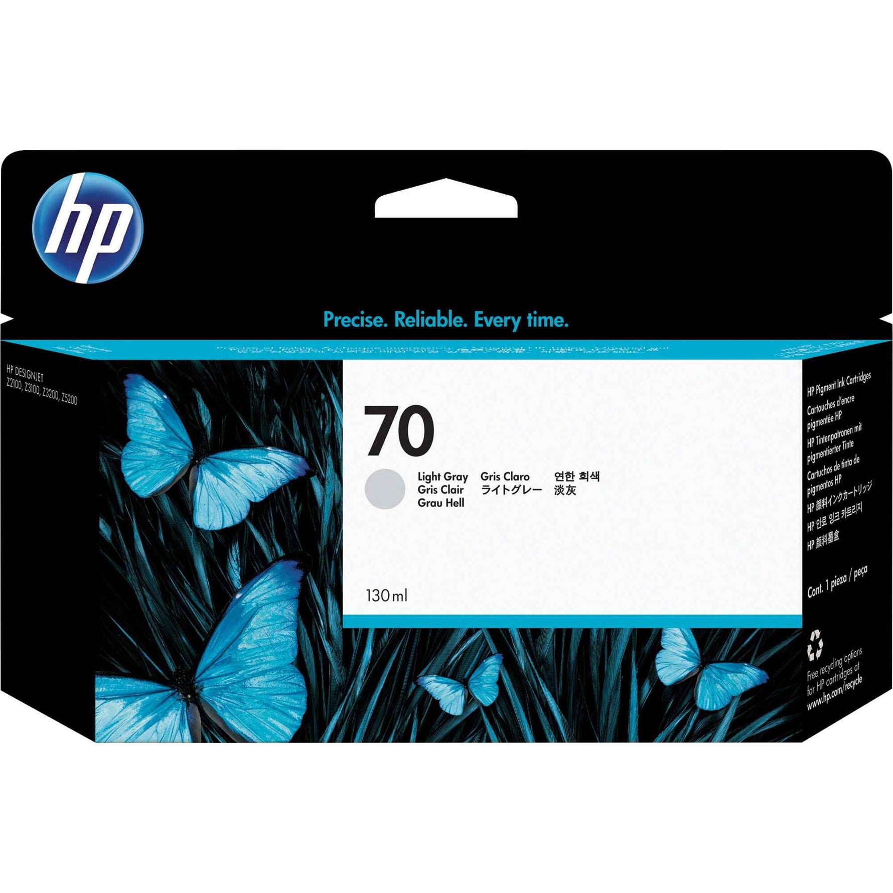 HP Tintenpatrone 70 hellgrau