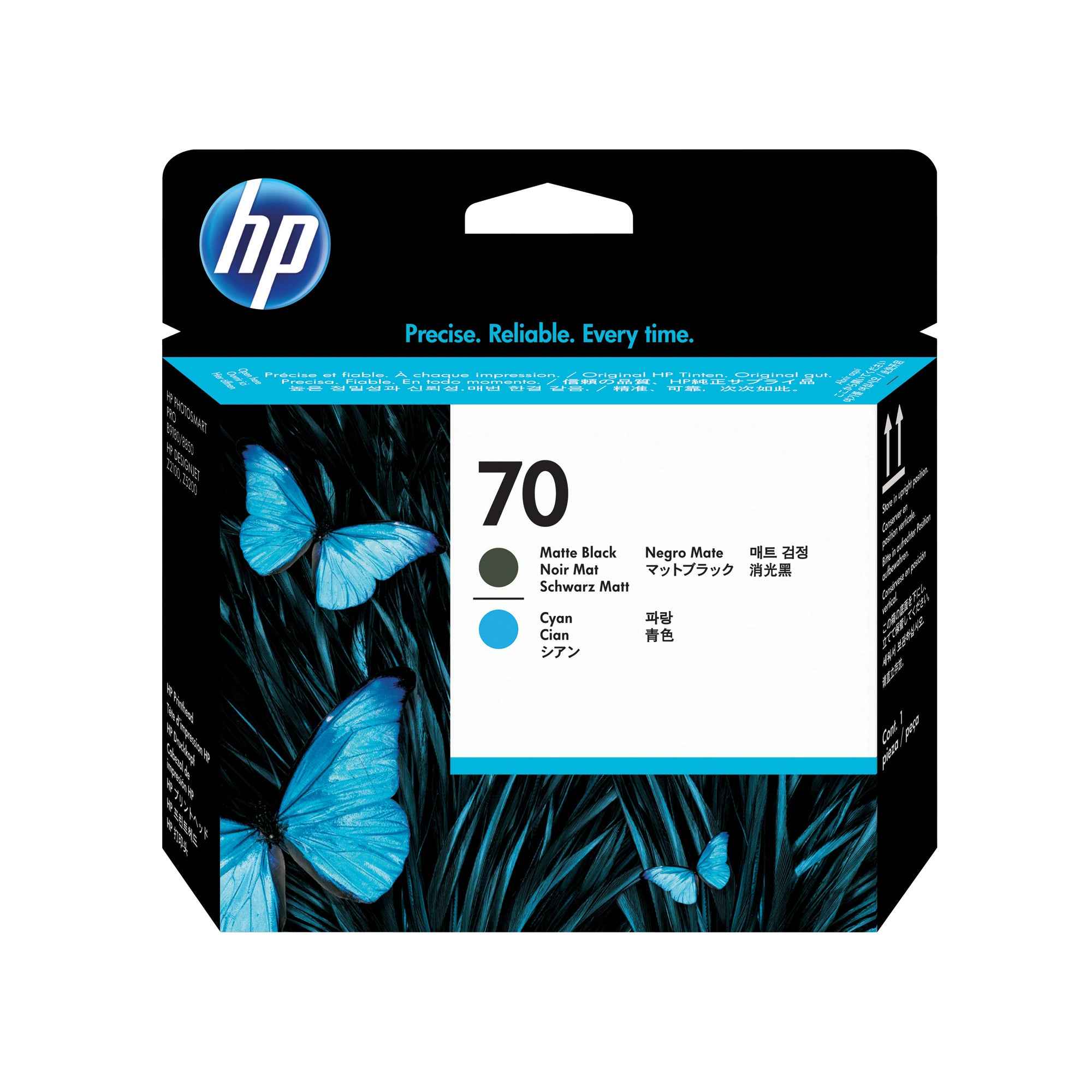 HP Druckkopf 70 schwarz matt/cyan