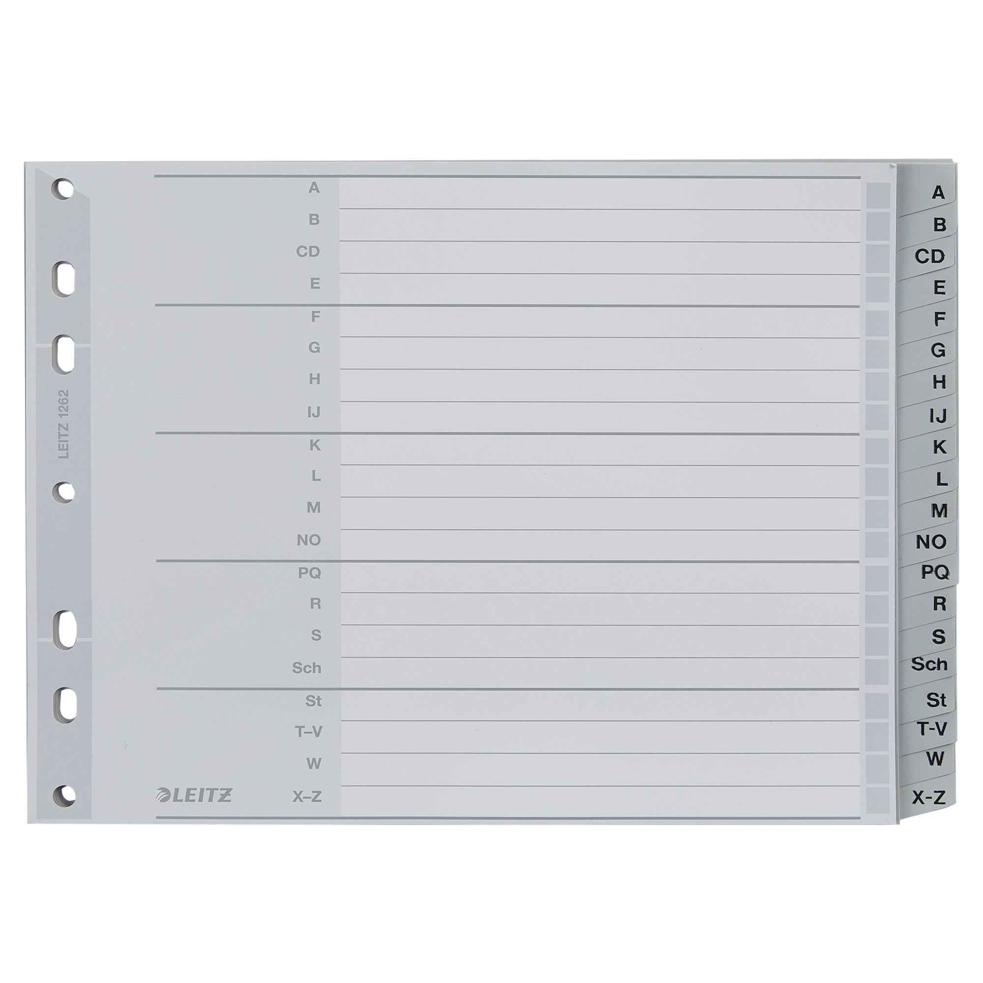 Leitz A-Z Register 23,8 x 18 cm (B x H)