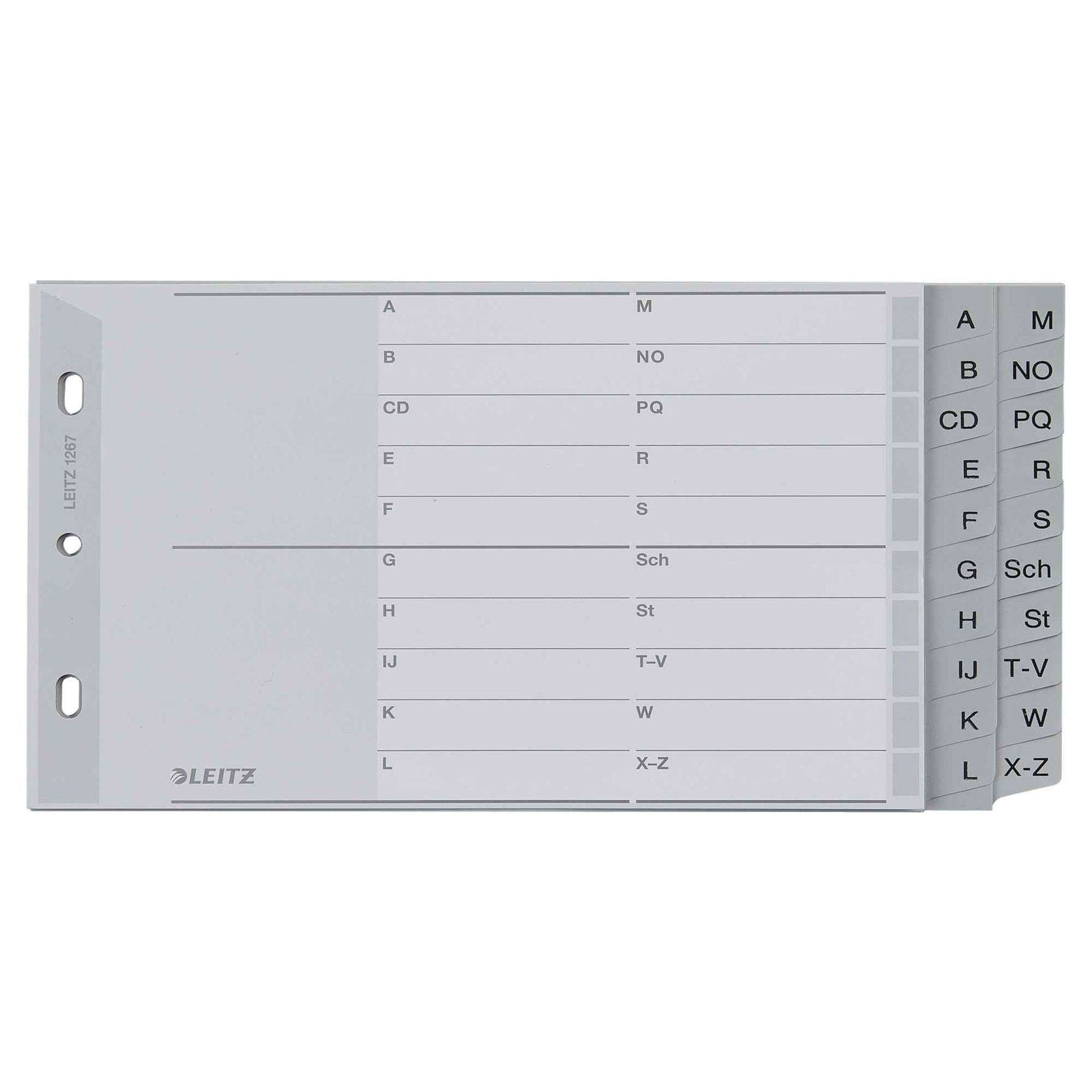 Leitz A-Z Register 23,8 x 13 cm (B x H)