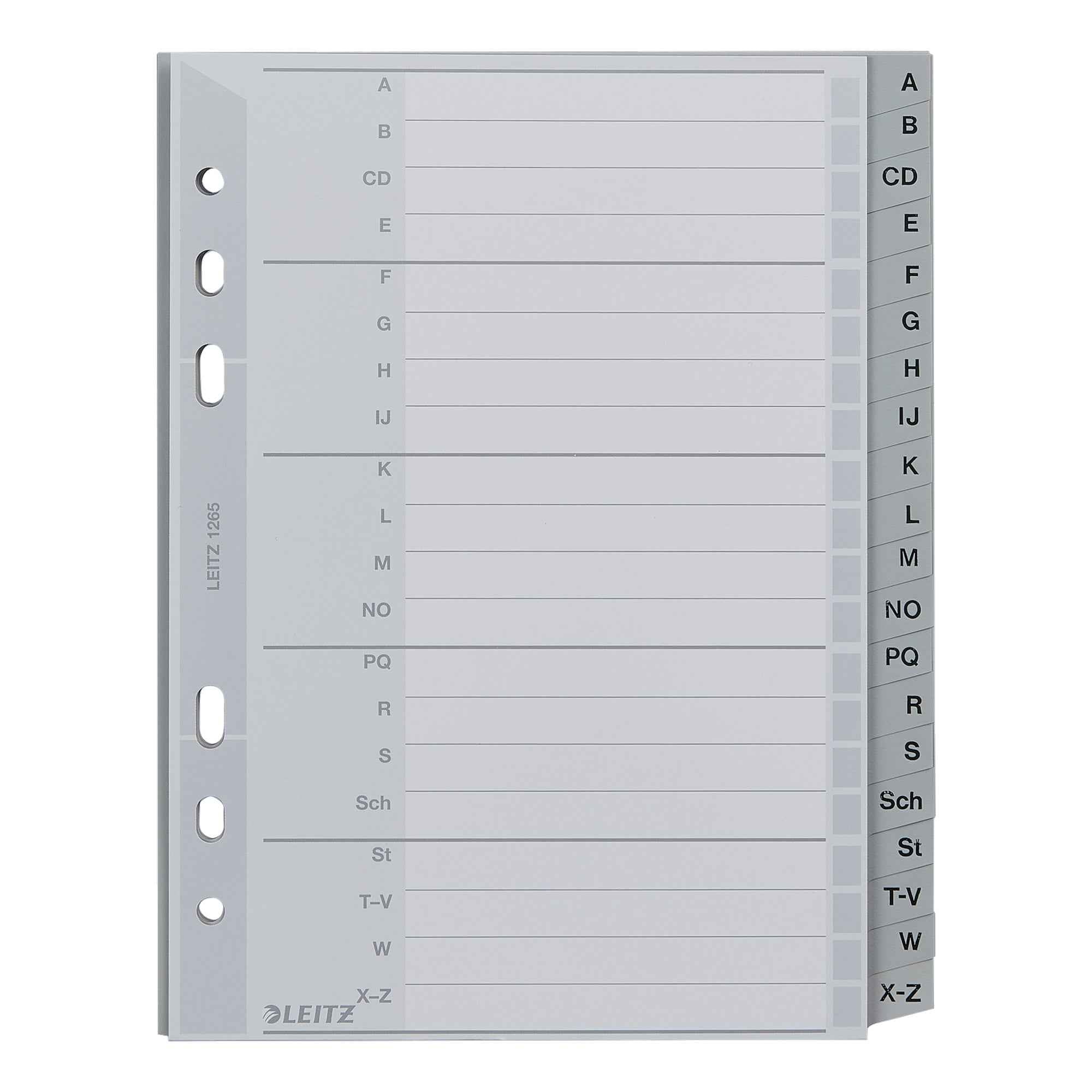 Leitz A-Z Register 16,5 x 21 cm (B x H)
