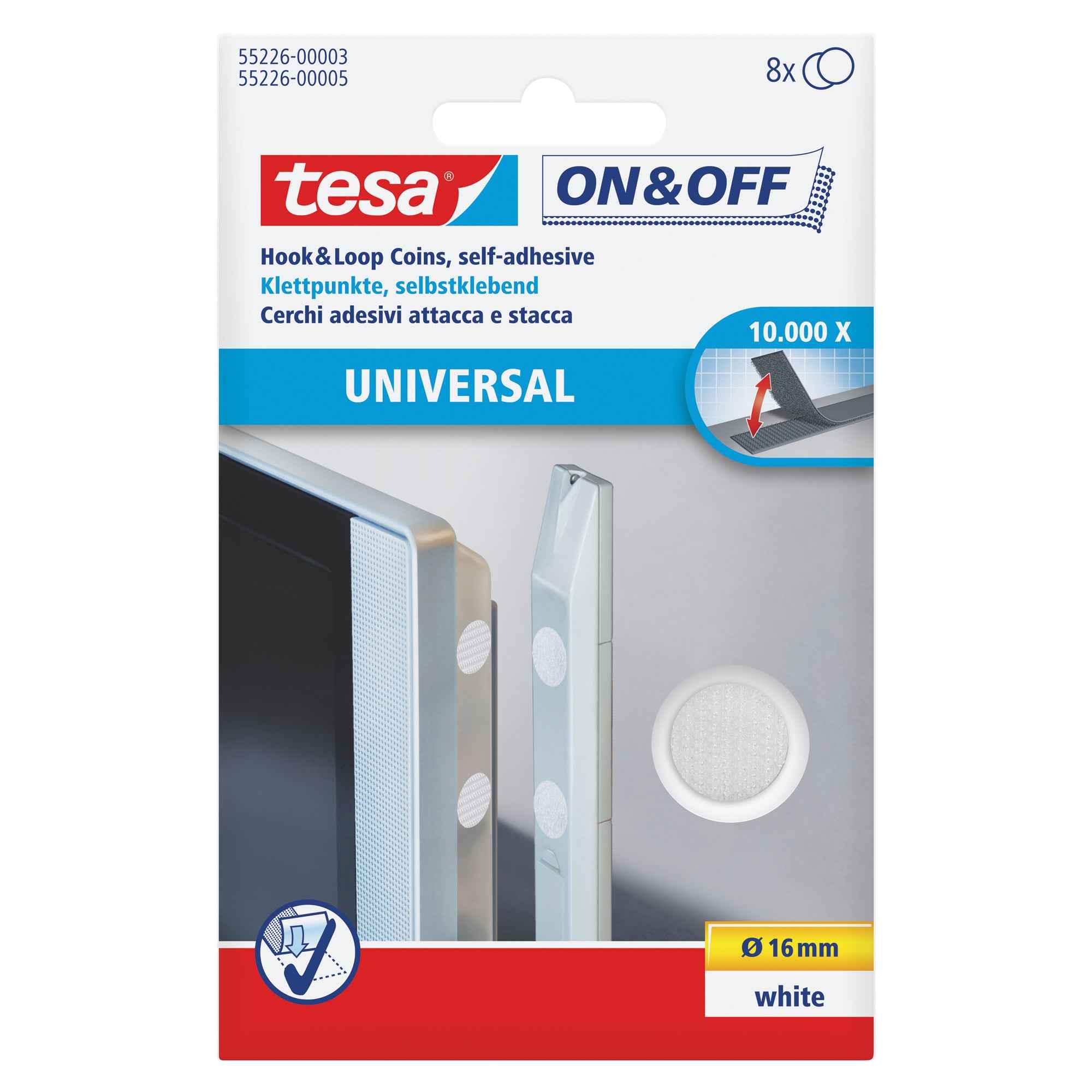 tesa® Klettpunkt On & Off
