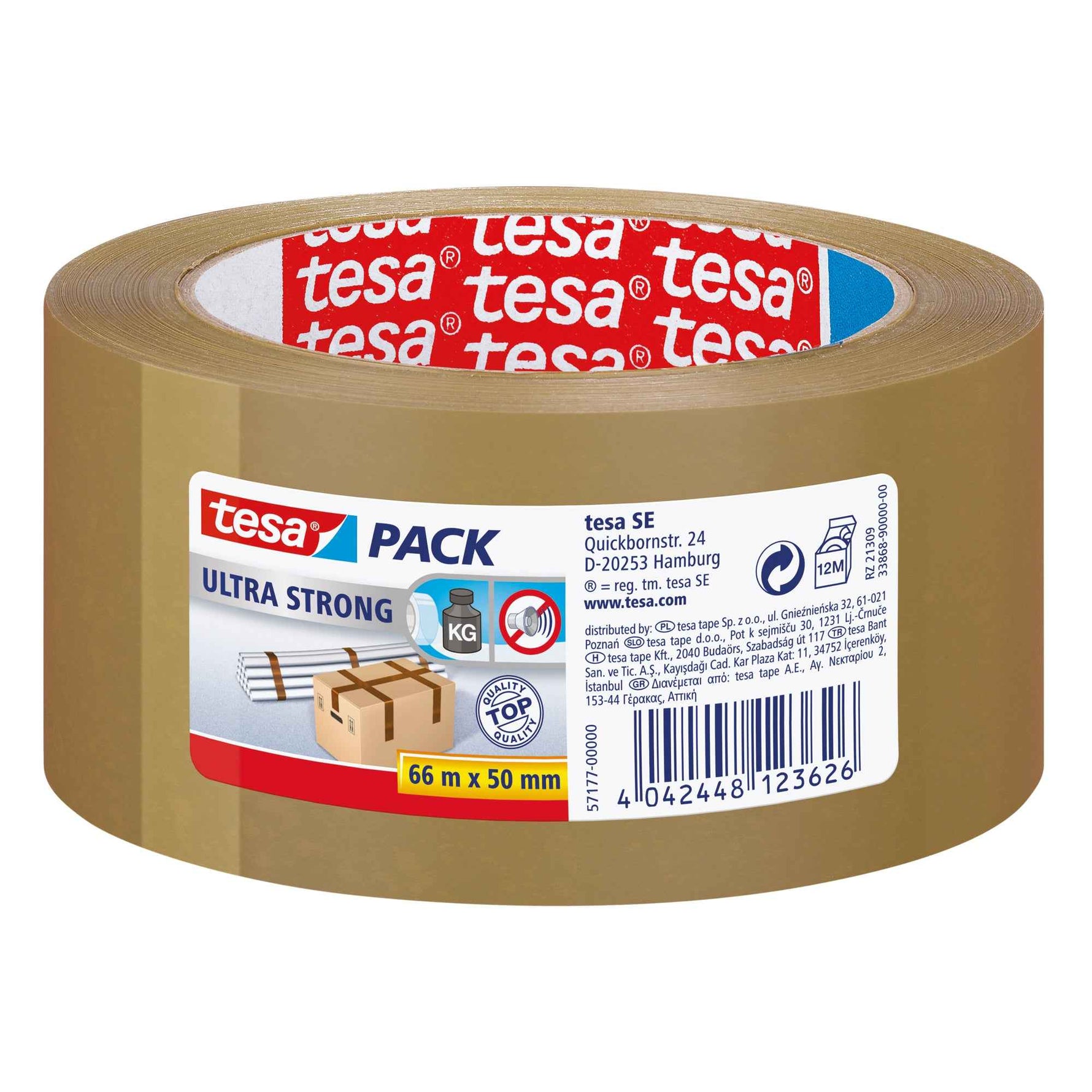 tesa® Packband tesapack® Ultra Strong 50 mm x 66 m (B x L)