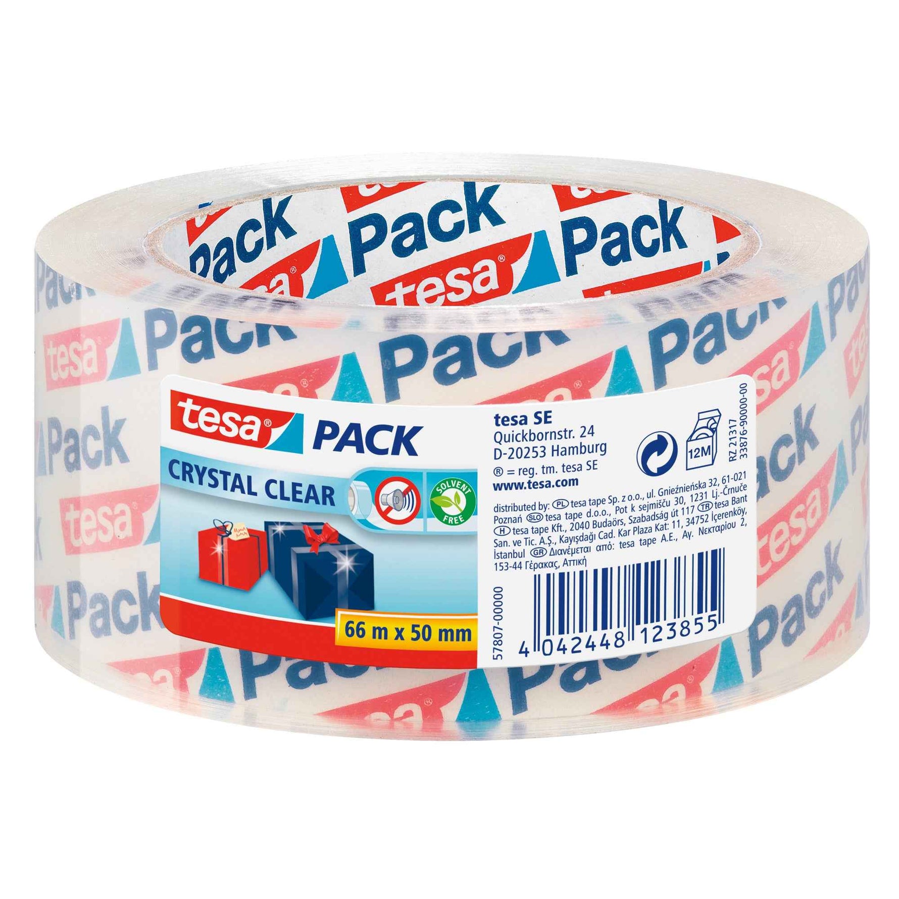 tesa® Packband tesapack® Crystal Clear