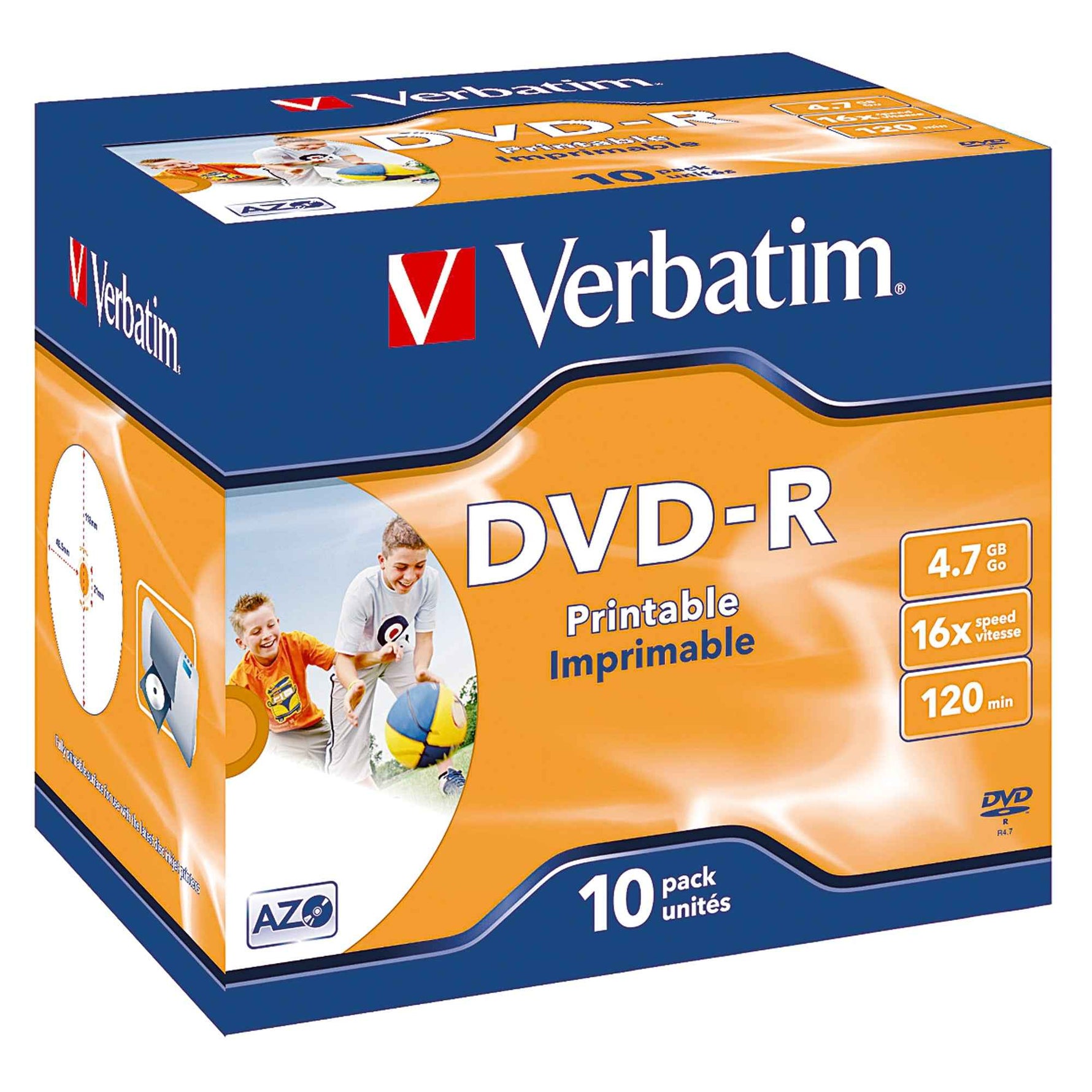 Verbatim DVD-R bedruckbar Jewelcase