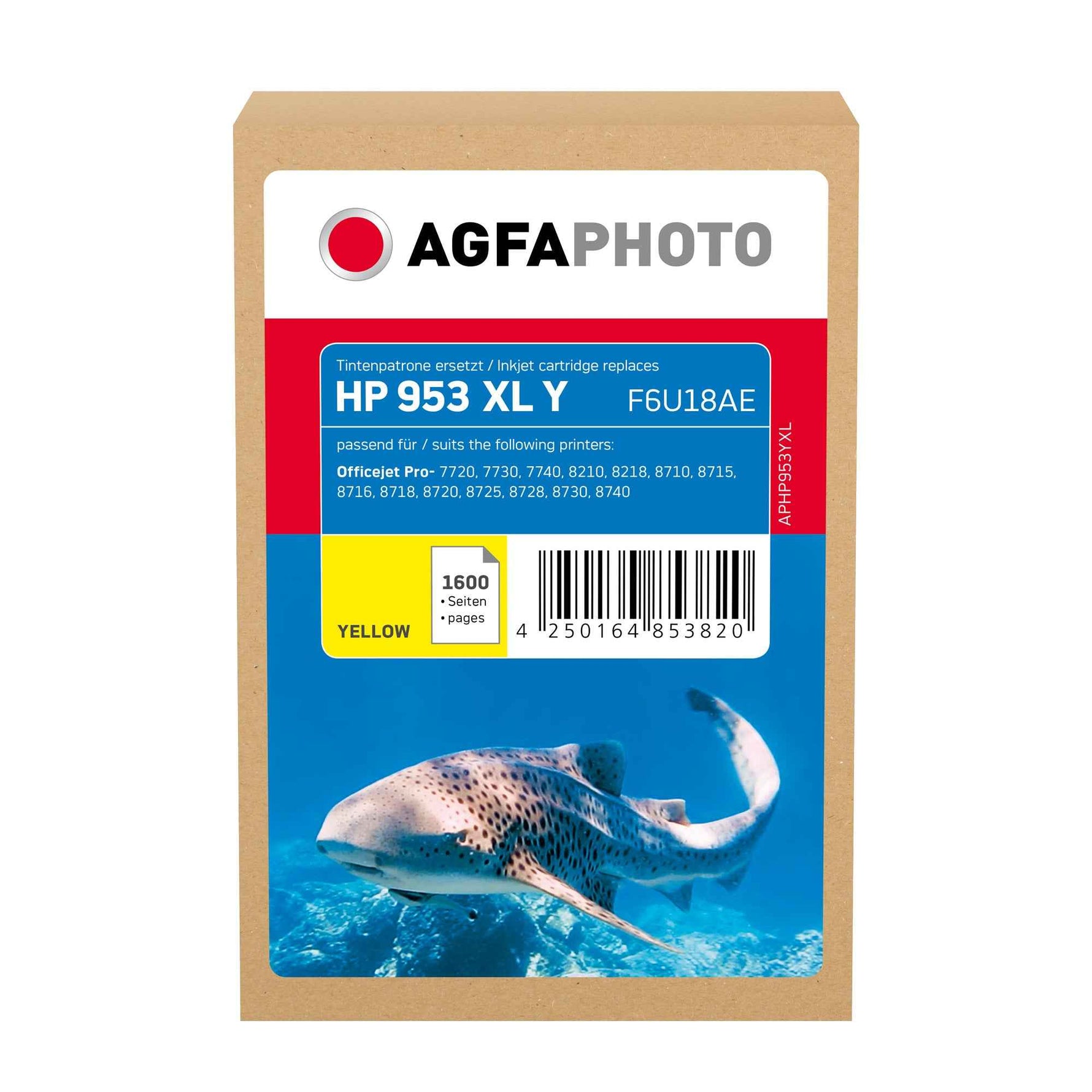 AgfaPhoto Tintenpatrone Kompatibel mit HP 953XL gelb