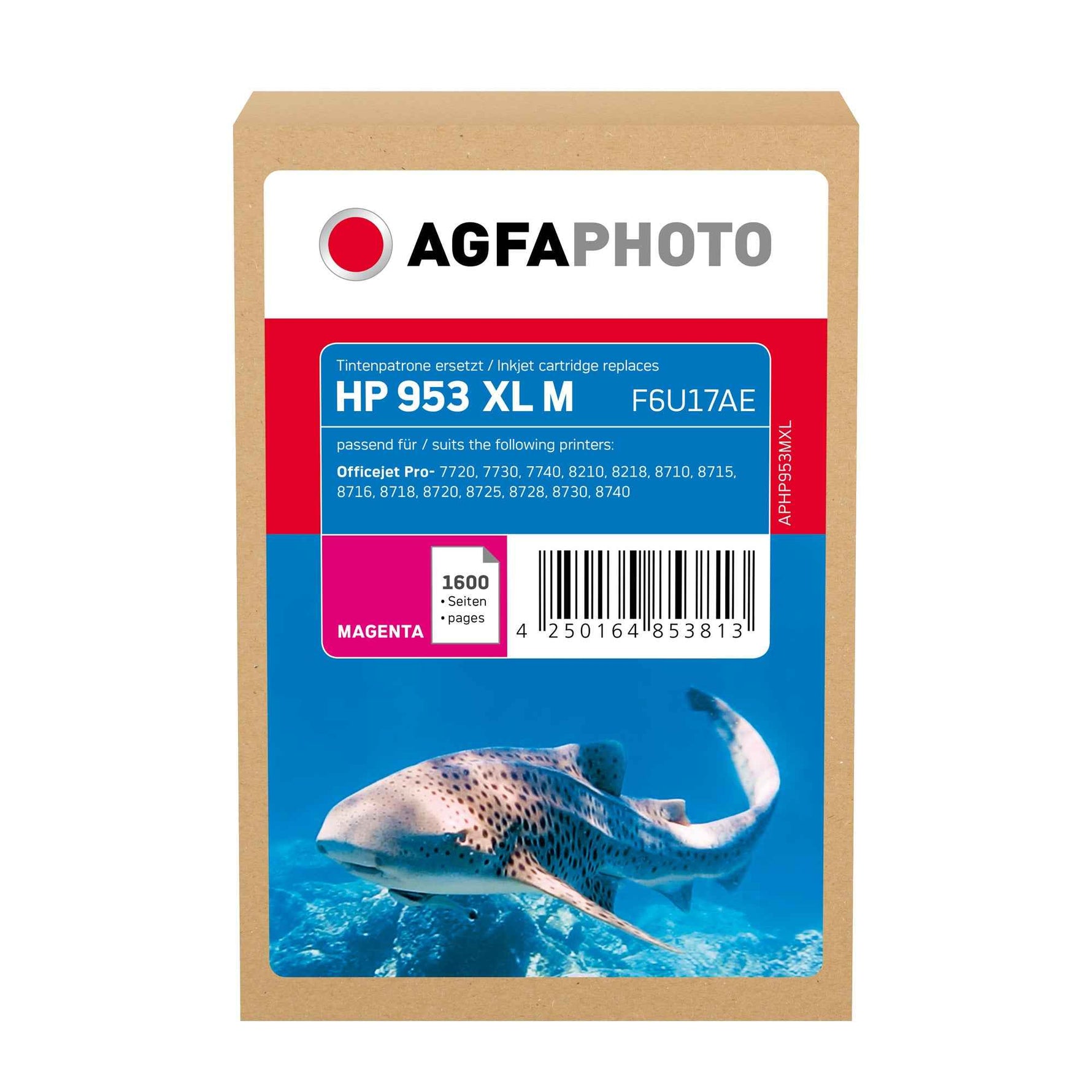 AgfaPhoto Tintenpatrone Kompatibel mit HP 953XL magenta