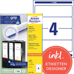 Avery Zweckform Ordnerrückenetikett ultragrip breit/kurz 400 Etik./Pack.