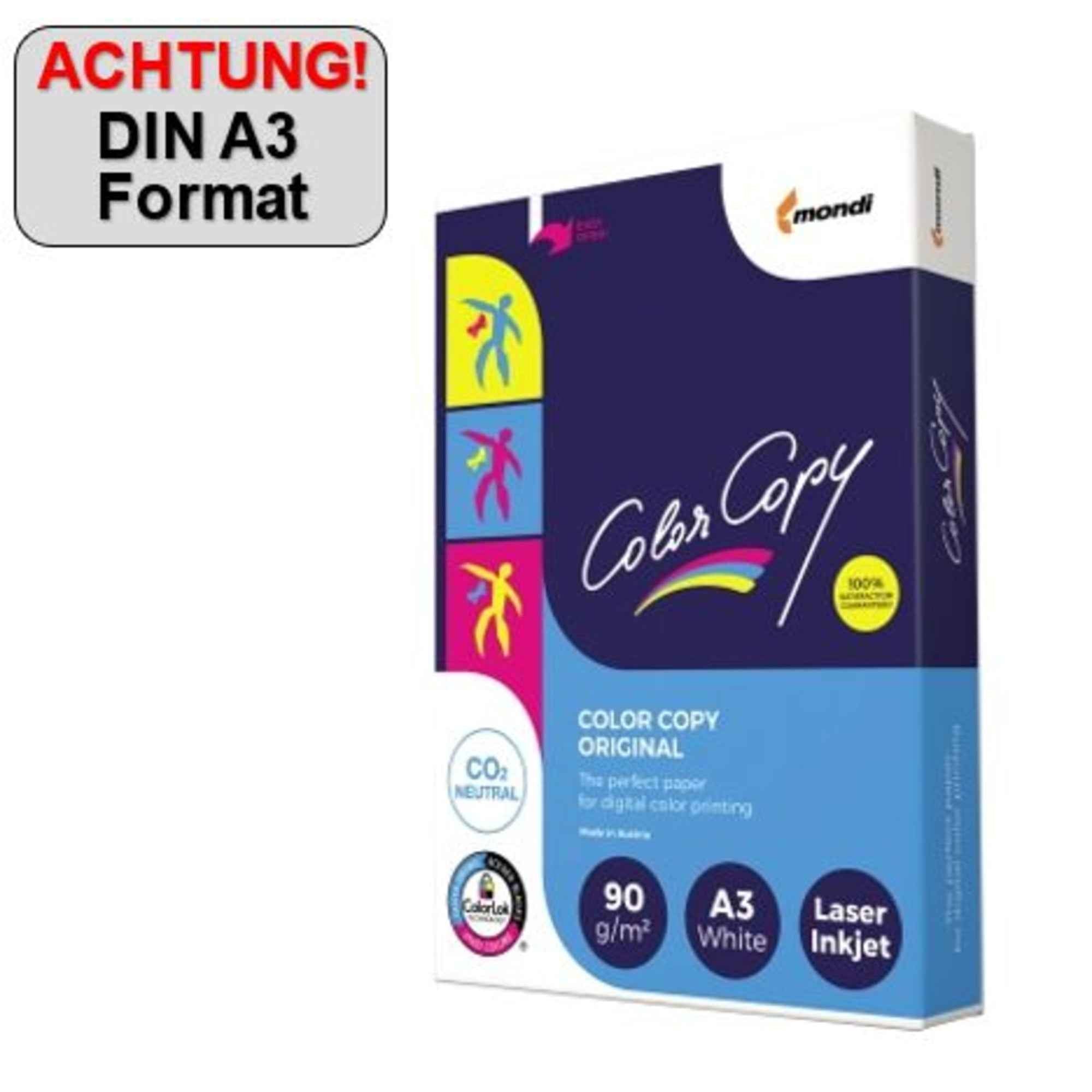 Color Copy Kopierpapier DIN A3 90 g/m² 500 Bl./Pack.