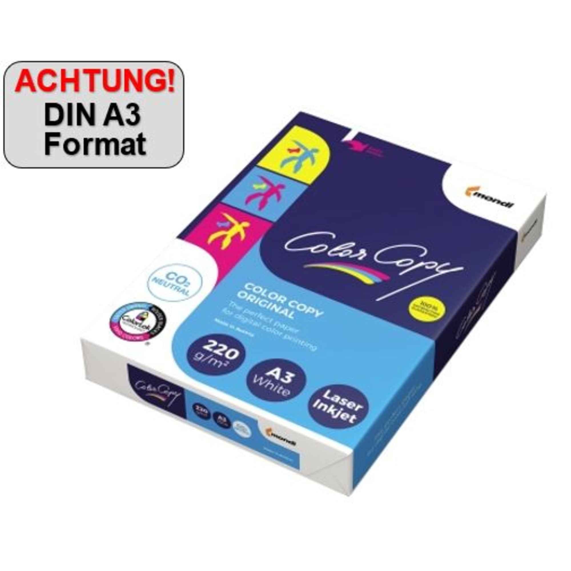 Color Copy Kopierpapier DIN A3 220 g/m² 250 Bl./Pack.
