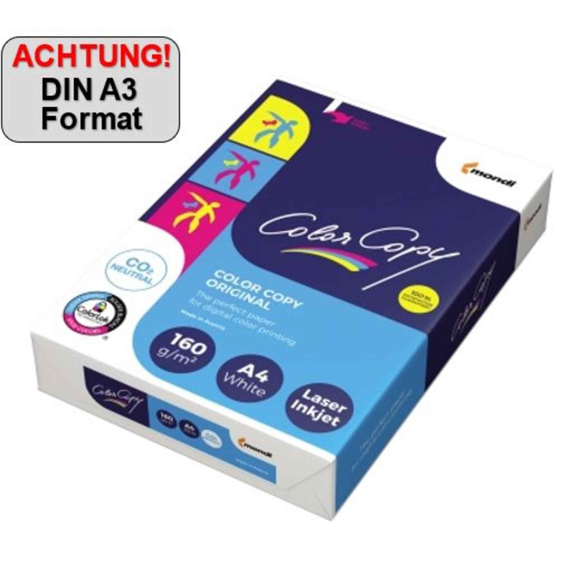 Color Copy Kopierpapier DIN A3 160 g/m² 250 Bl./Pack.